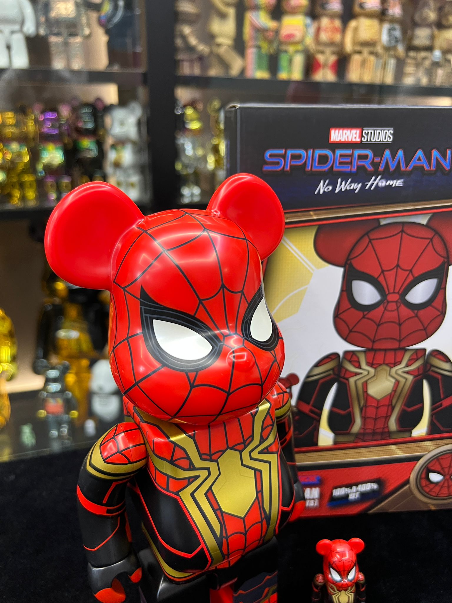 100% & 400% BE@RBRICK SPIDER-MAN INTEGRATED SUIT