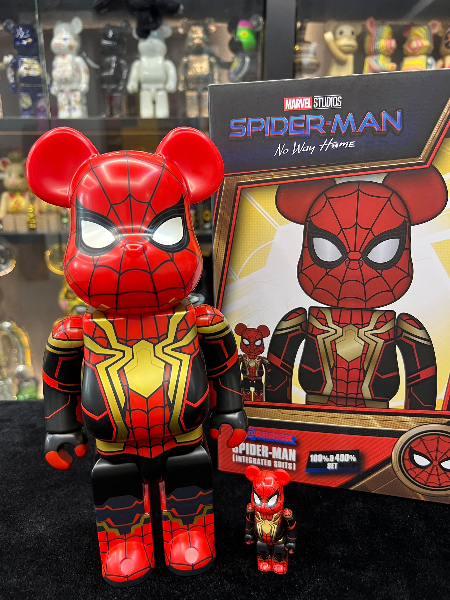 100% & 400% BE@RBRICK SPIDER-MAN INTEGRATED SUIT