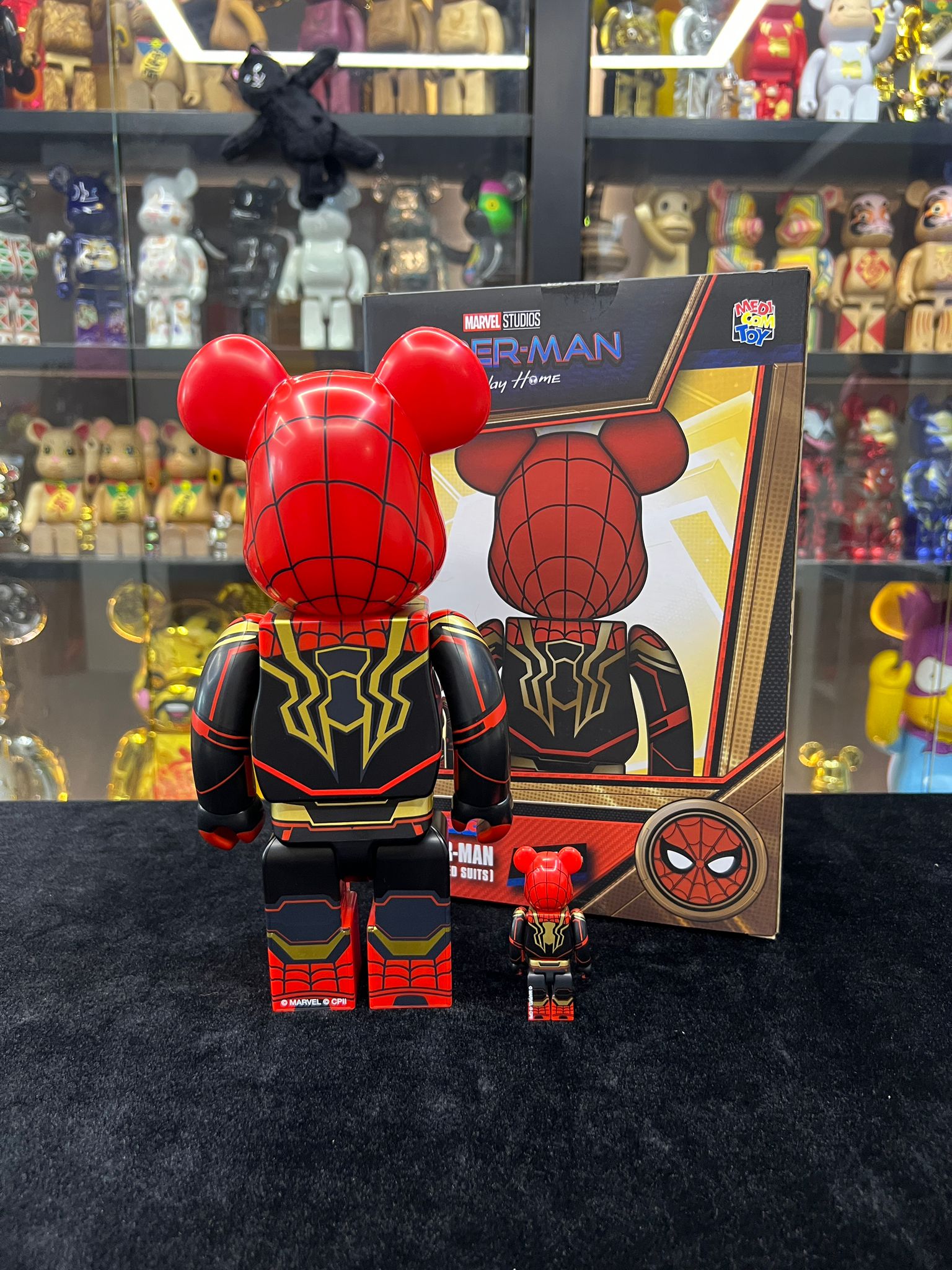 100% & 400% BE@RBRICK SPIDER-MAN INTEGRATED SUIT