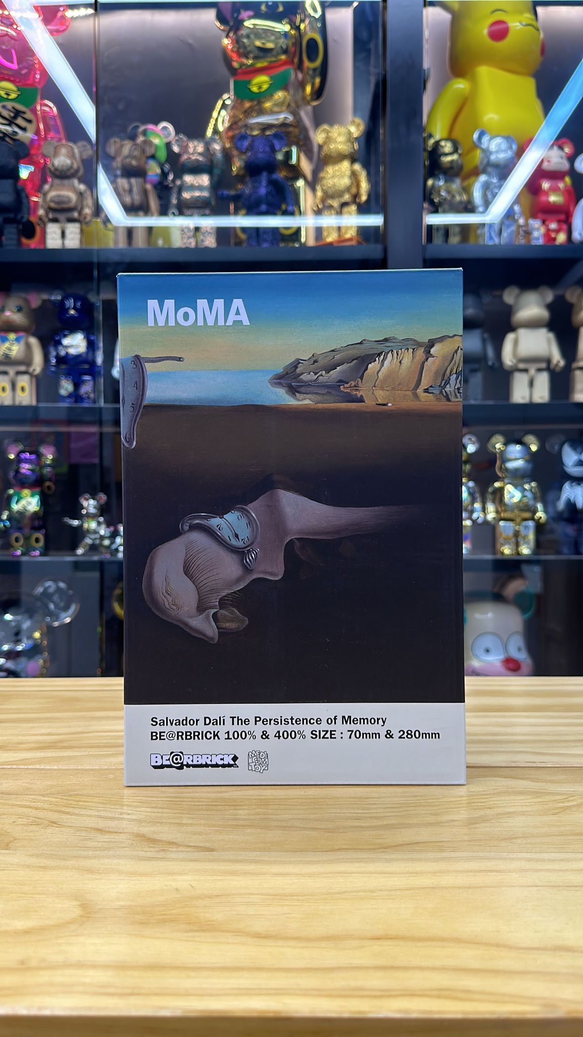 100% & 400% BE@RBRICK Salvador Dali THE PERSISTENCE OF MEMORY