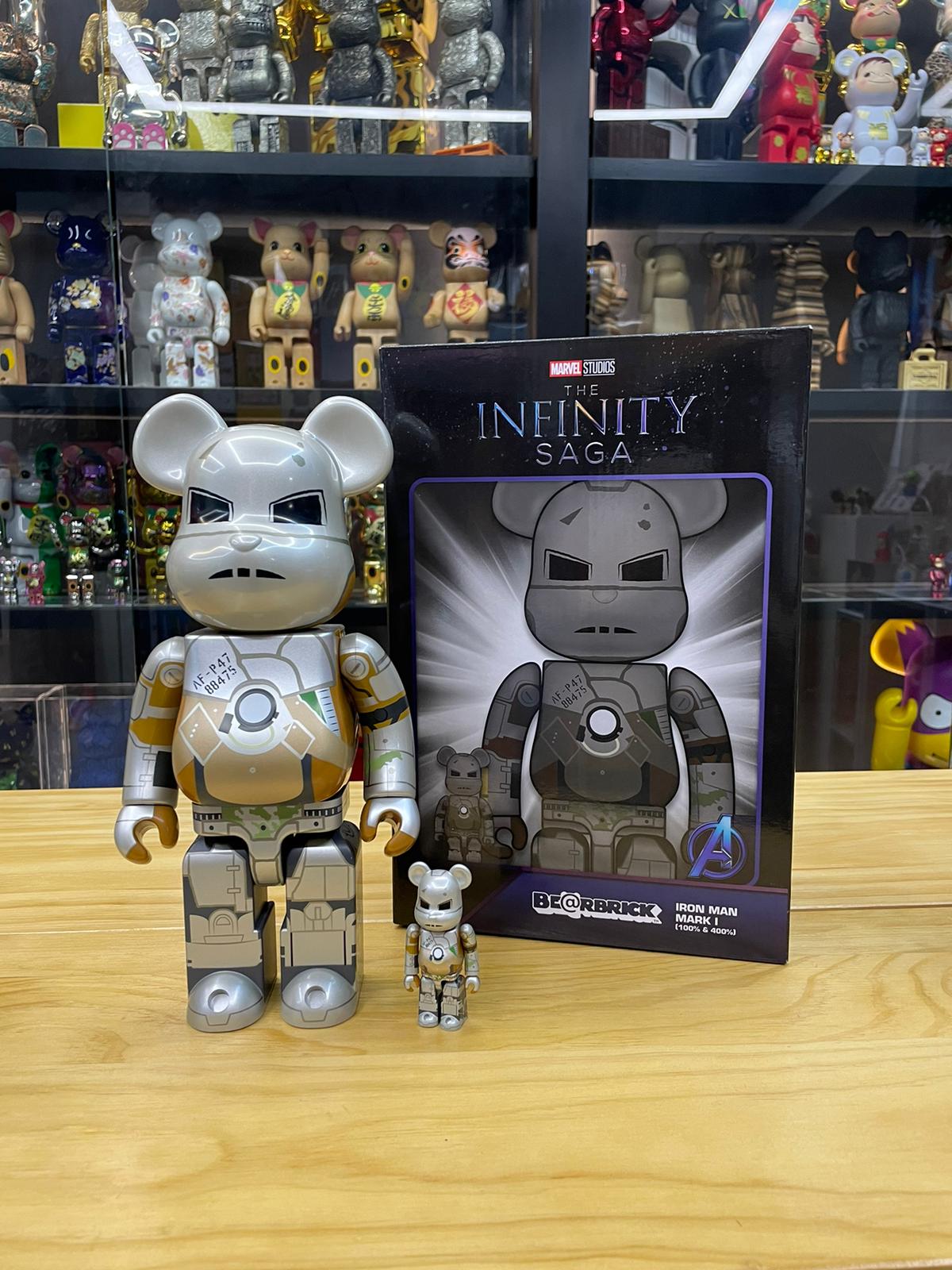 100% & 400% Be@rbrick IRON MAN MARK 1 – Madmaxtoys