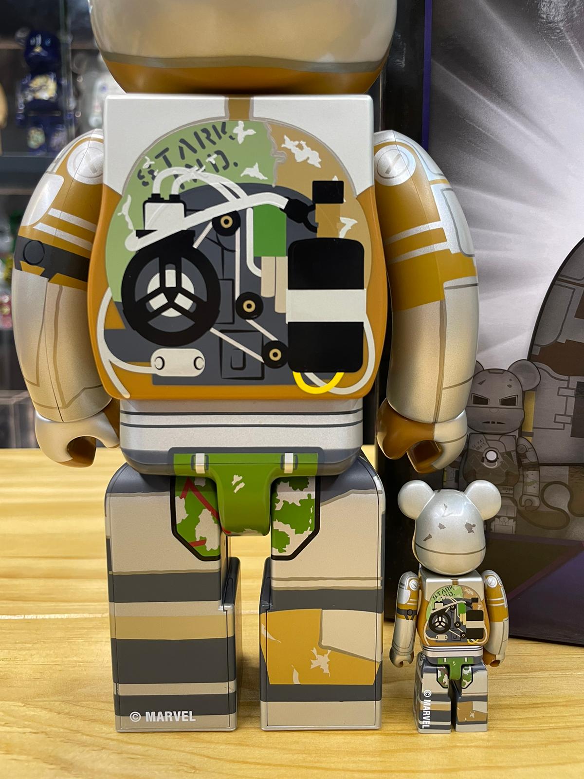 100% & 400% Be@rbrick IRON MAN MARK 1