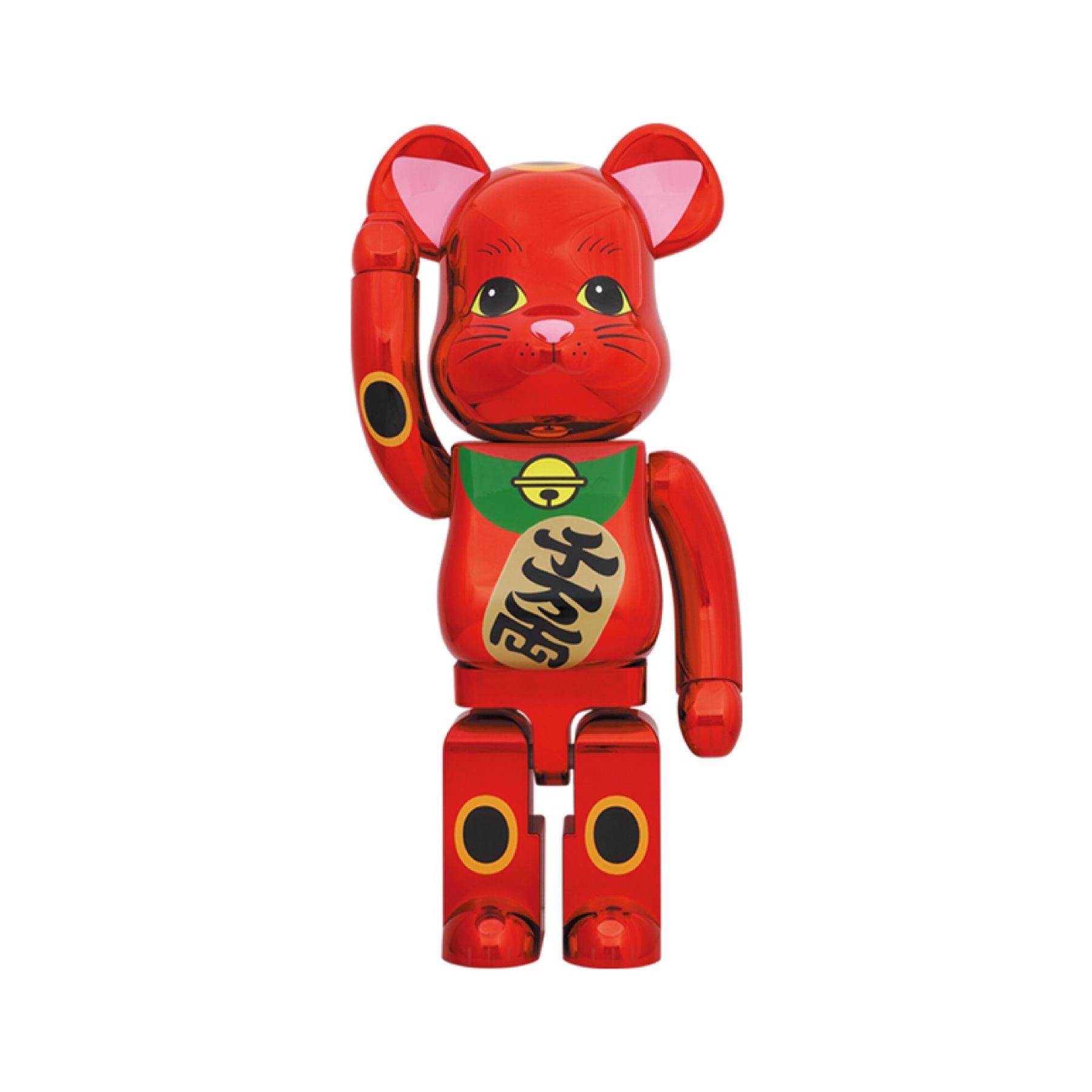 Be@rbrick 1000% Maneki Neko Plum Blossom Gold (Lucky Cat Lucky Cat Plum Blossom Gold)