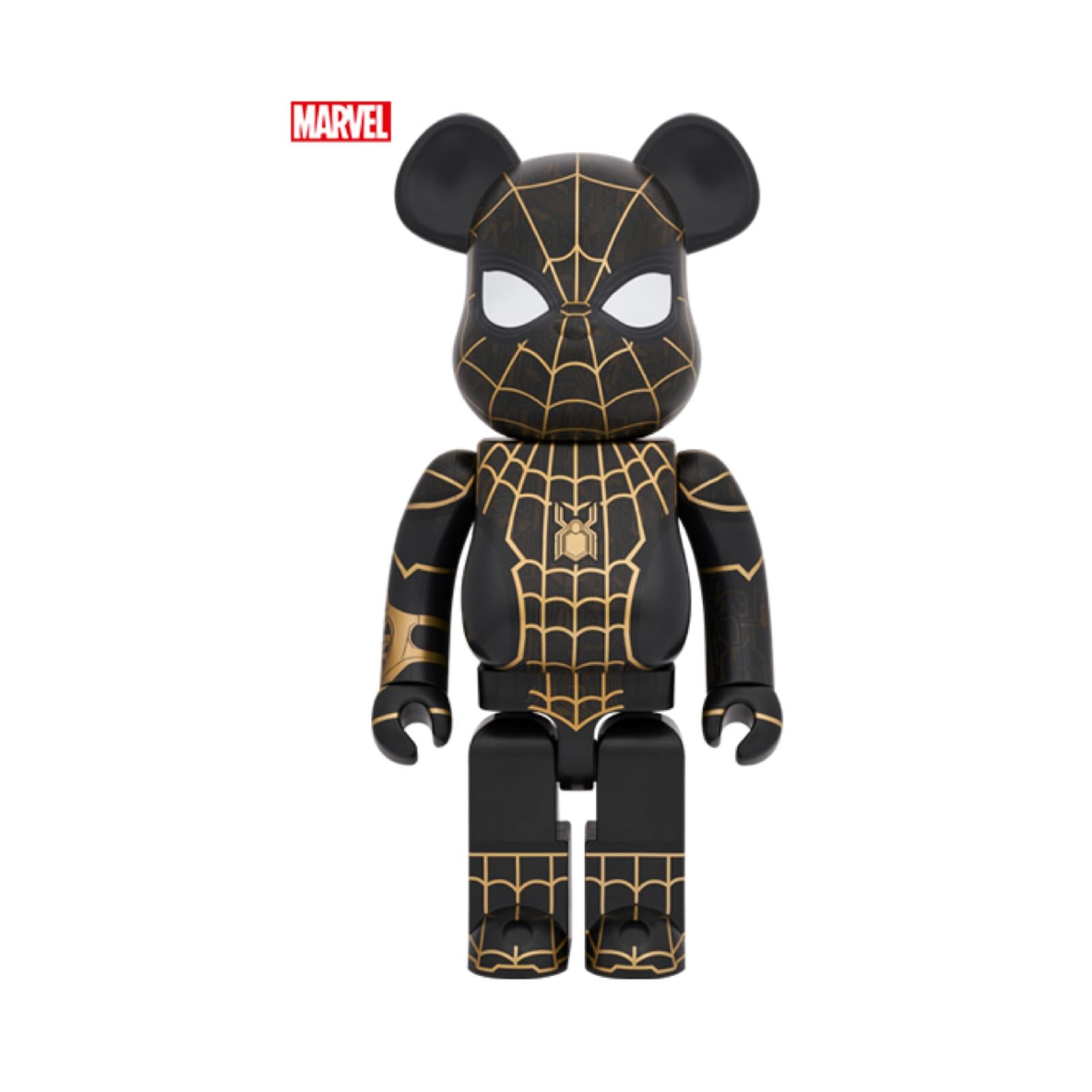 1000% BE@RBRICK SPIDER-MAN BLACK & GOLD SUIT