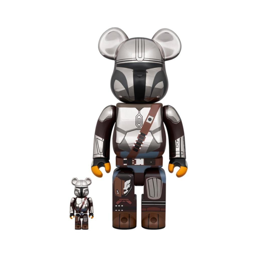 100% & 400% BE@RBRICK THE MANDALORIAN CHROME Ver. (Star Wars)