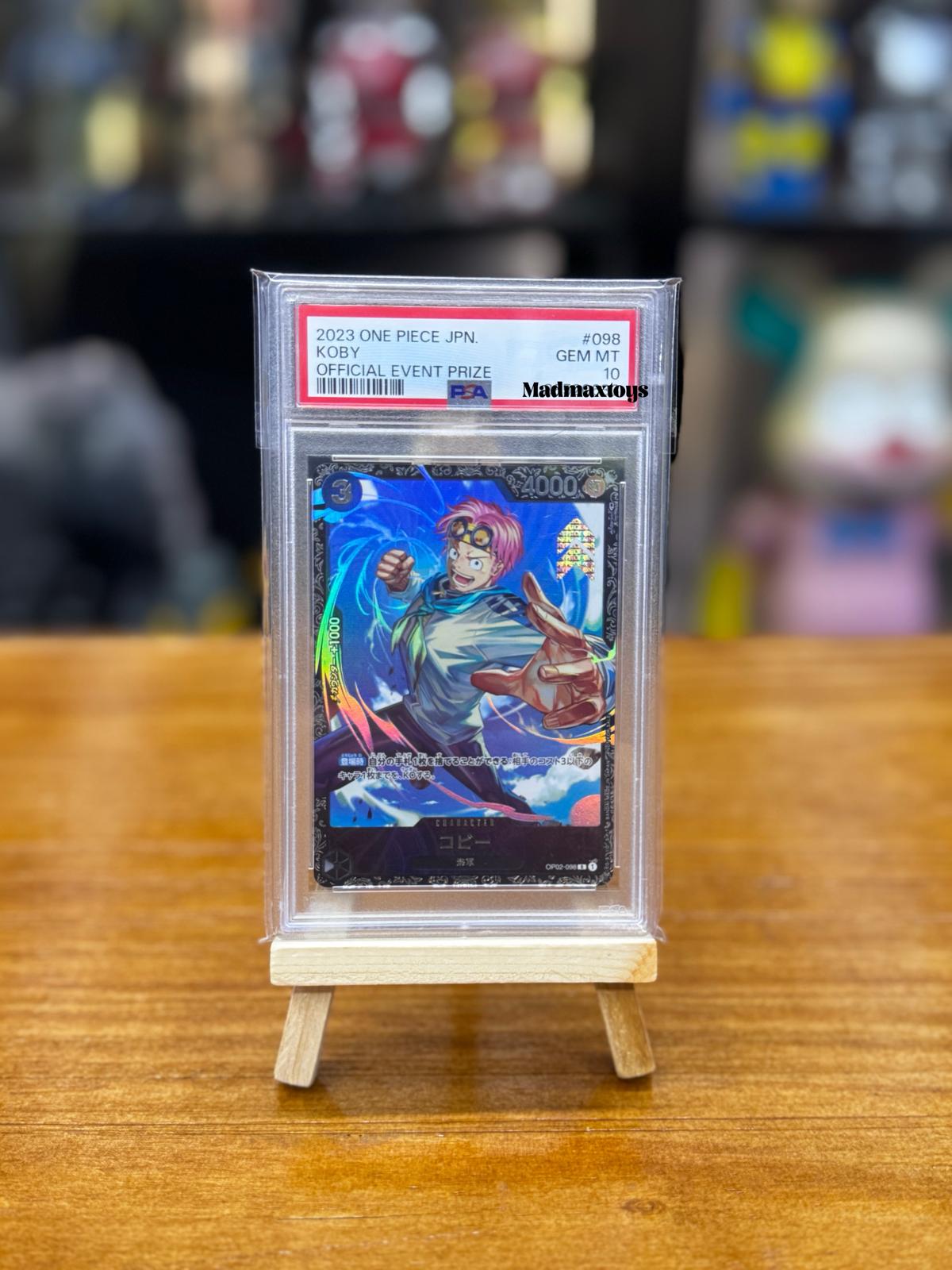 PSA 10 One Piece Card (OP02-098) R コビー(パラレル)(フラッグシップバトル)