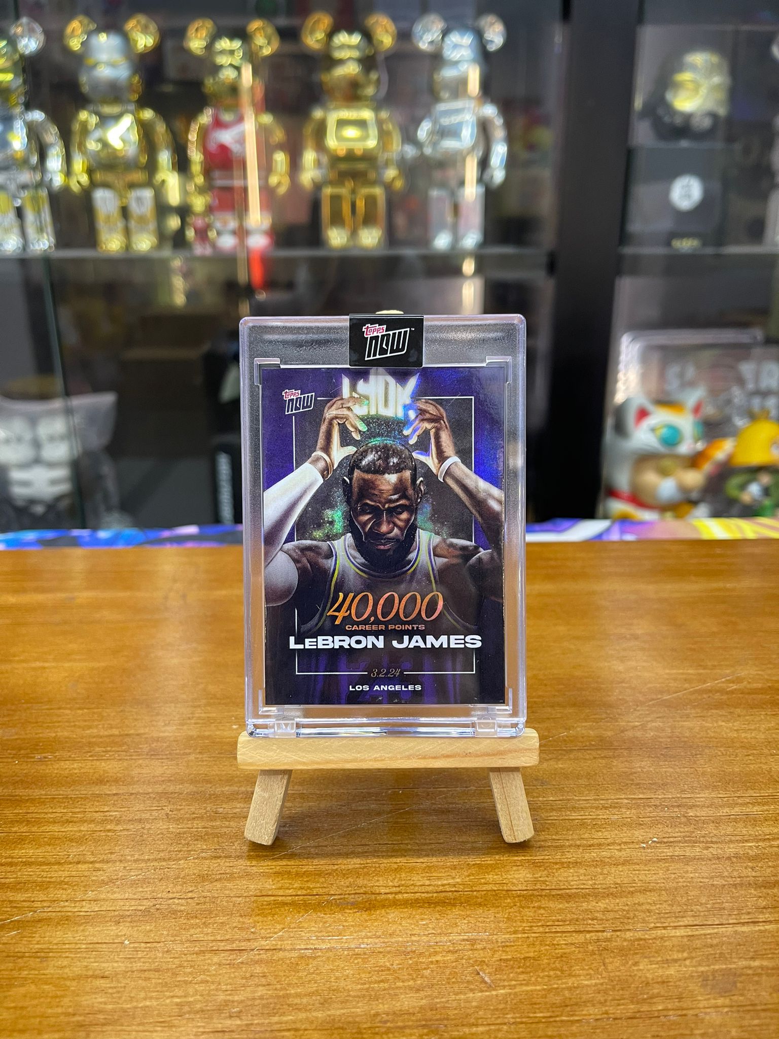 2023-24 Topps Now LeBron James 40K Career Points Refractor #LJ40K