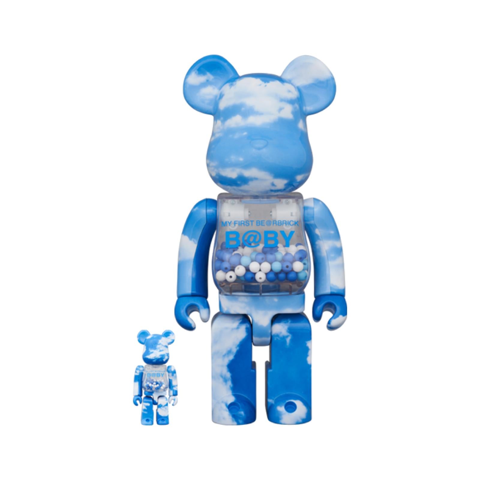 100% & 400% MY FIRST BE@RBRICK B@BY BLUE SKY Ver.
