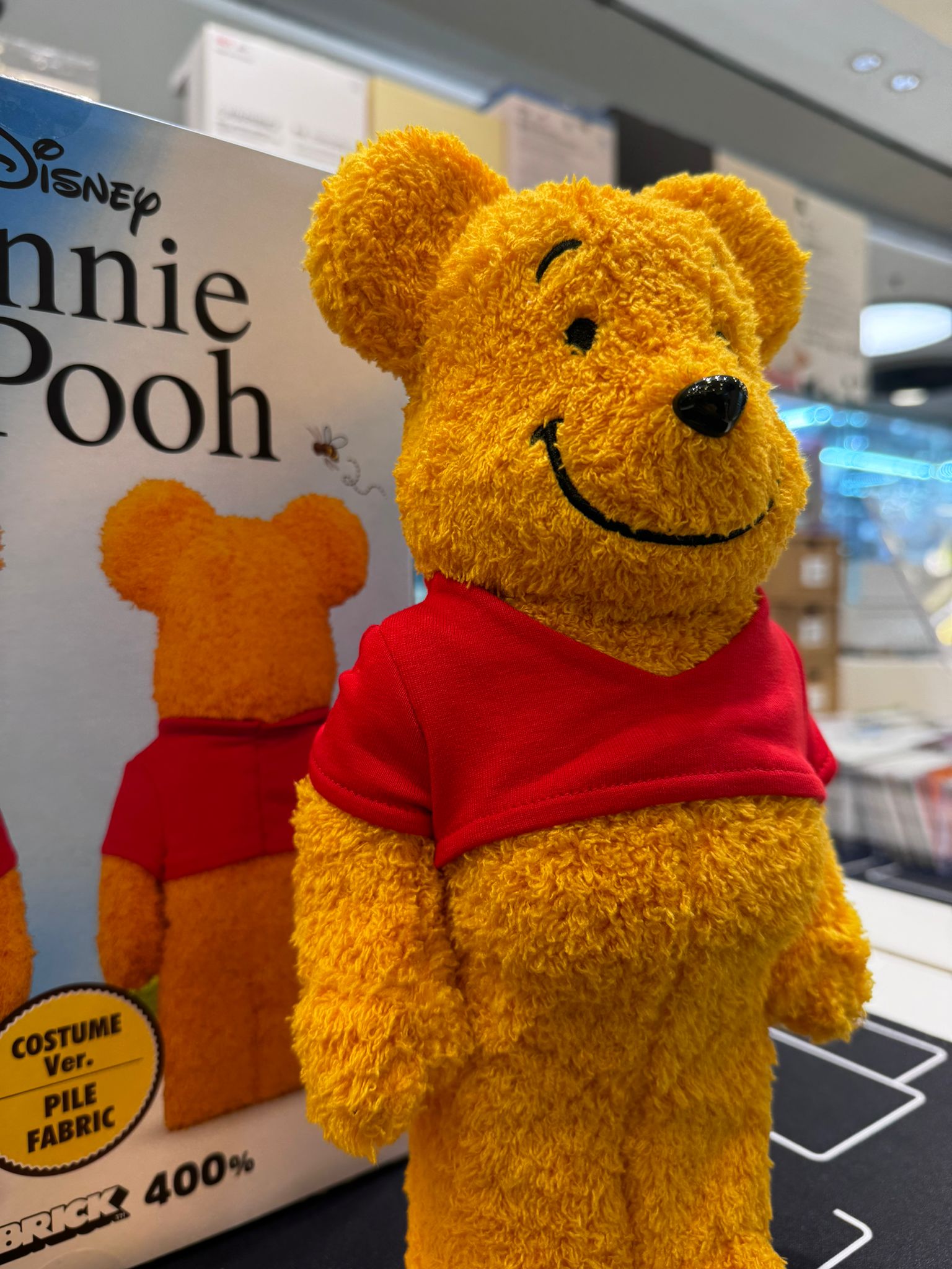 400% BE@RBRICK Winnie the Pooh COSTUME Ver.(PILE FABRIC)