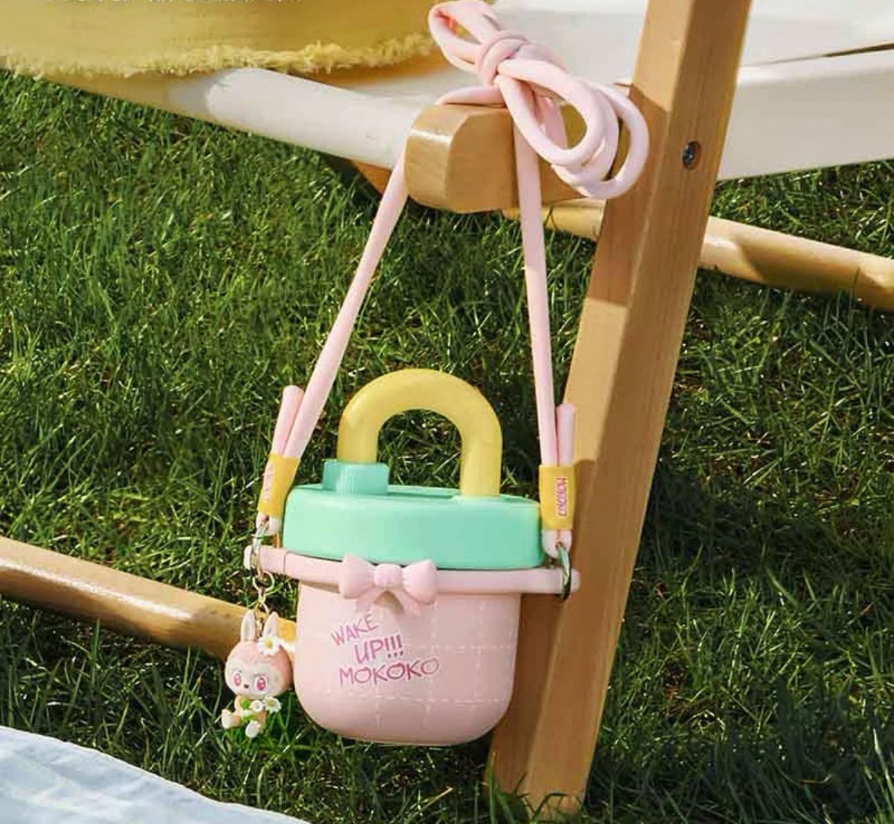 POP LAND 醒醒春日系列-Mokoko斜挎保溫杯 Wake up in Spring Days Series-Cross-body Vacuum Cup