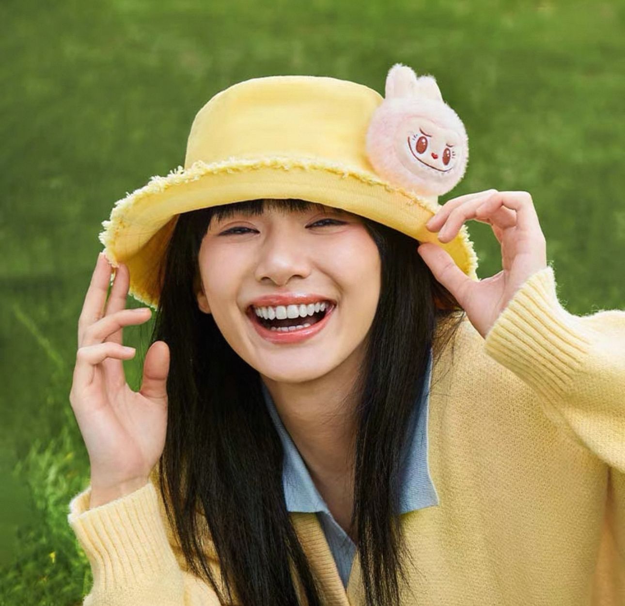 POP LAND 醒醒春日系列-Mokoko玩偶漁夫帽 Wake up in Spring Days Series-Mokoko Doll Bucket Hat