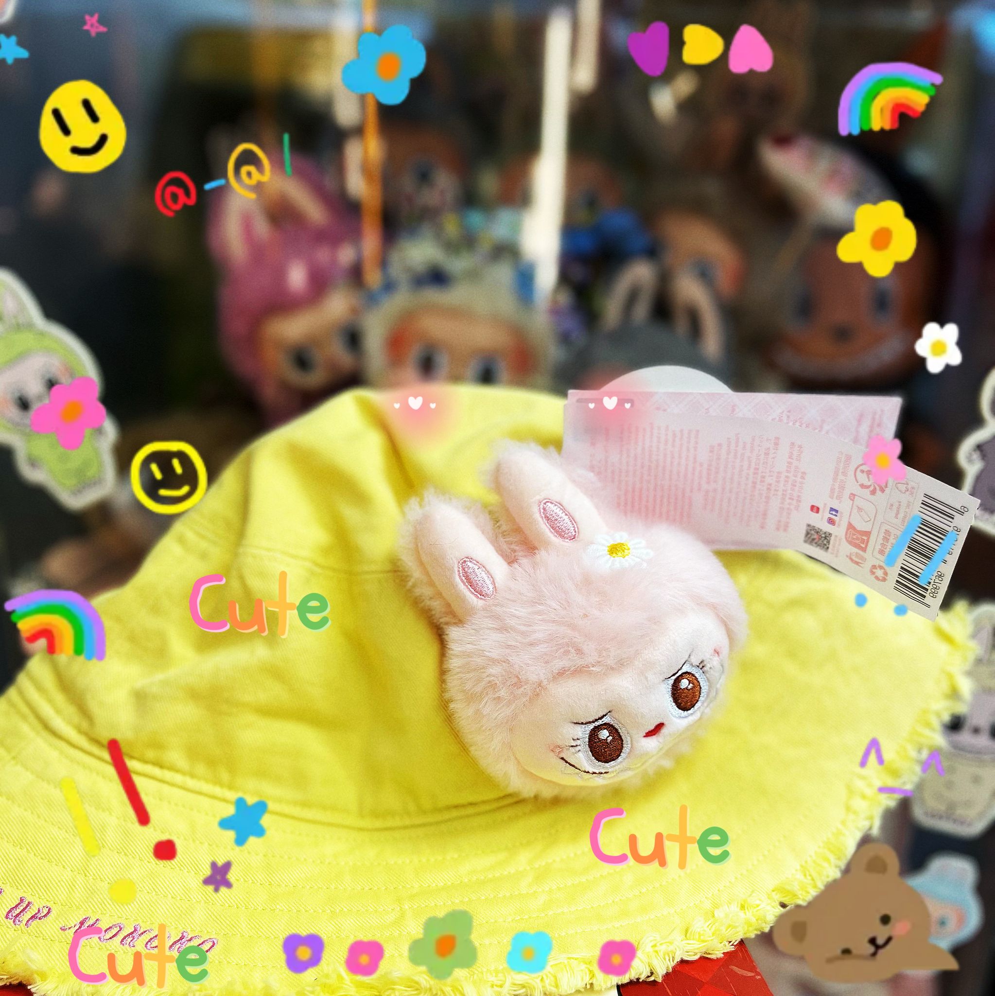 POP LAND 醒醒春日系列-Mokoko玩偶漁夫帽 Wake up in Spring Days Series-Mokoko Doll Bucket Hat