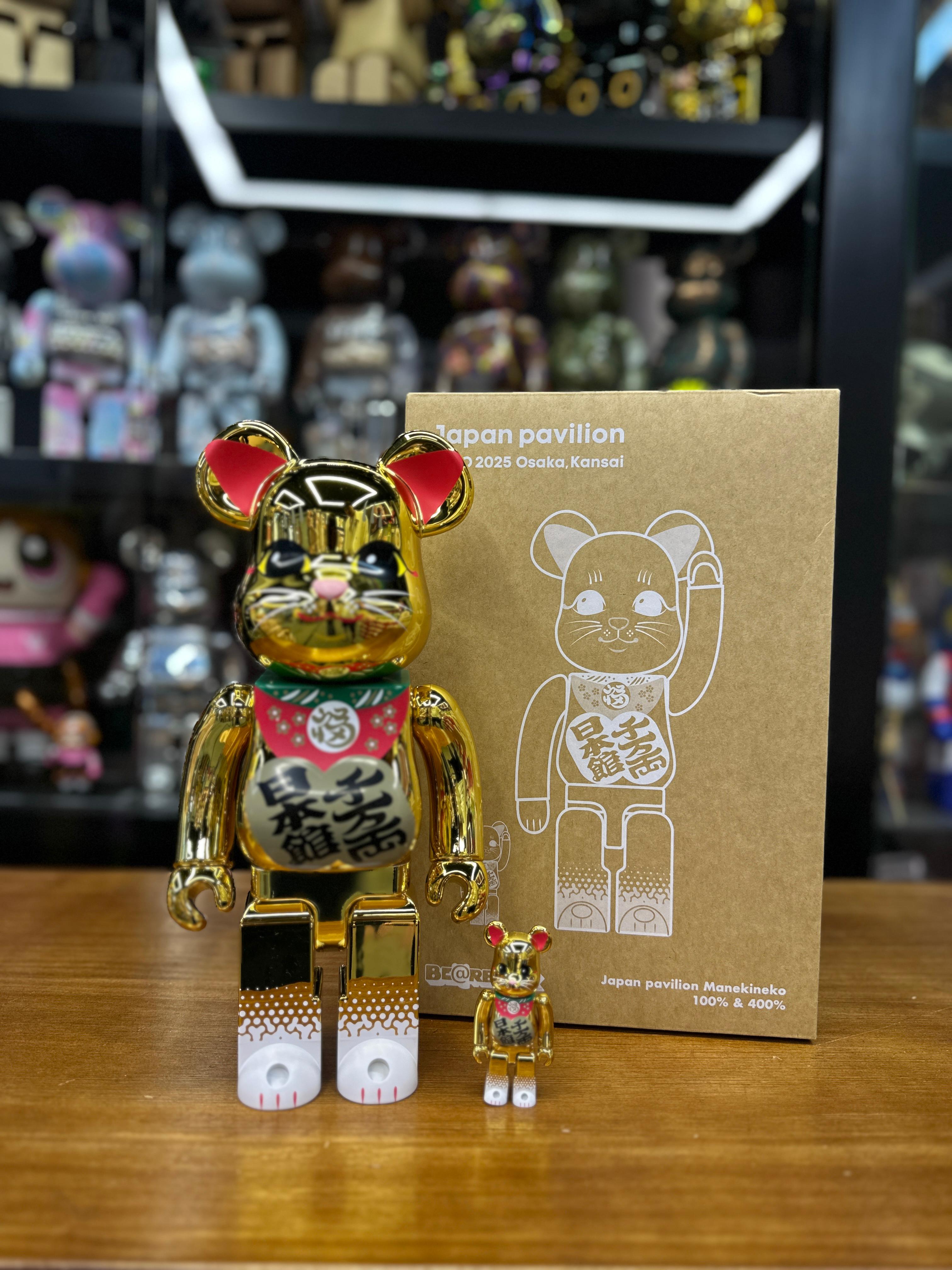 100% & 400% BE@RBRICK 世博會招財貓 日本館 招き猫