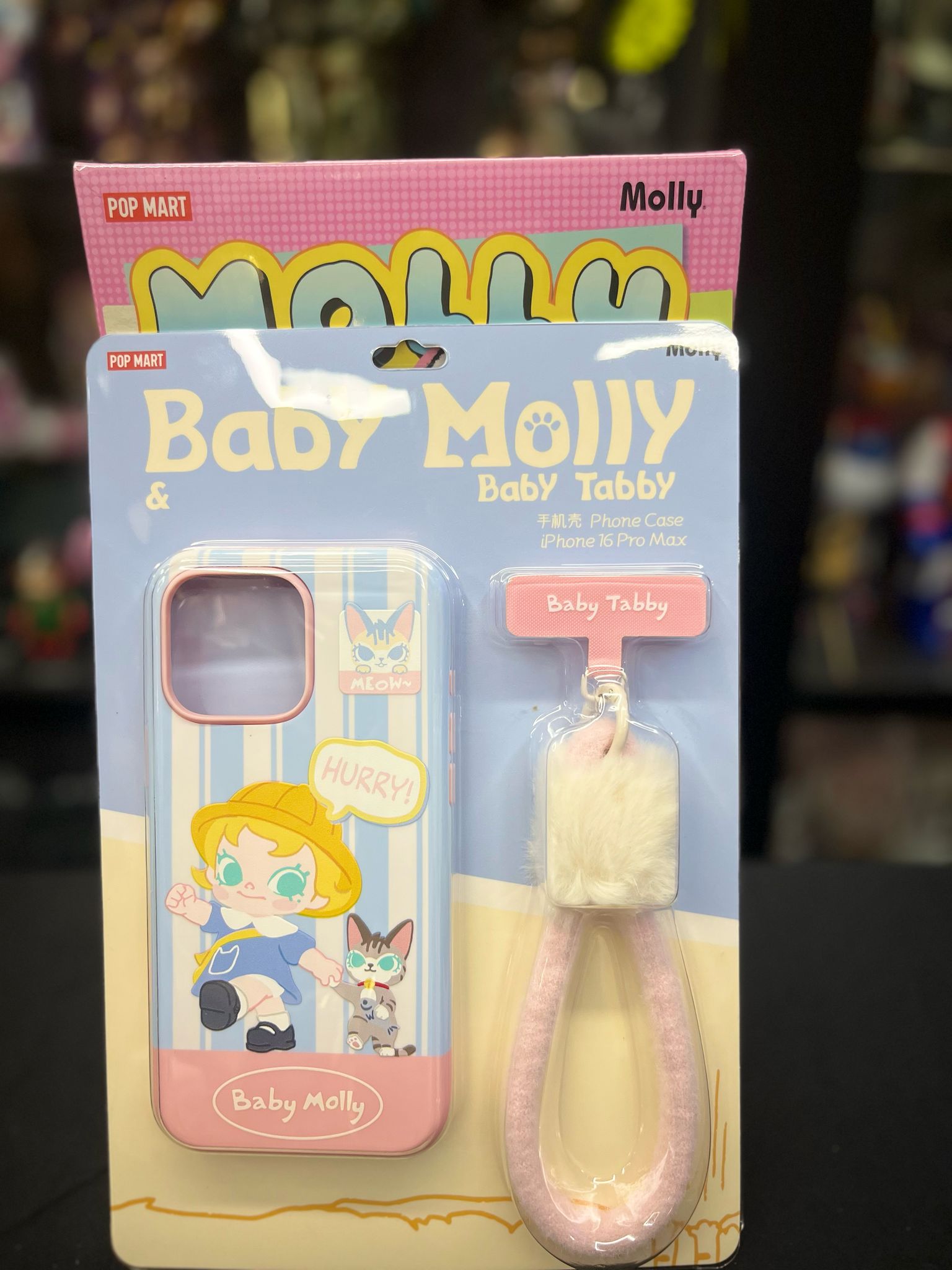 POP MART Baby Molly喵趣橫生系列-手機殼iPhone 16 Pro Max Baby Molly & Baby Tabby Series-Phone Case for iPhone 16 Pro Max