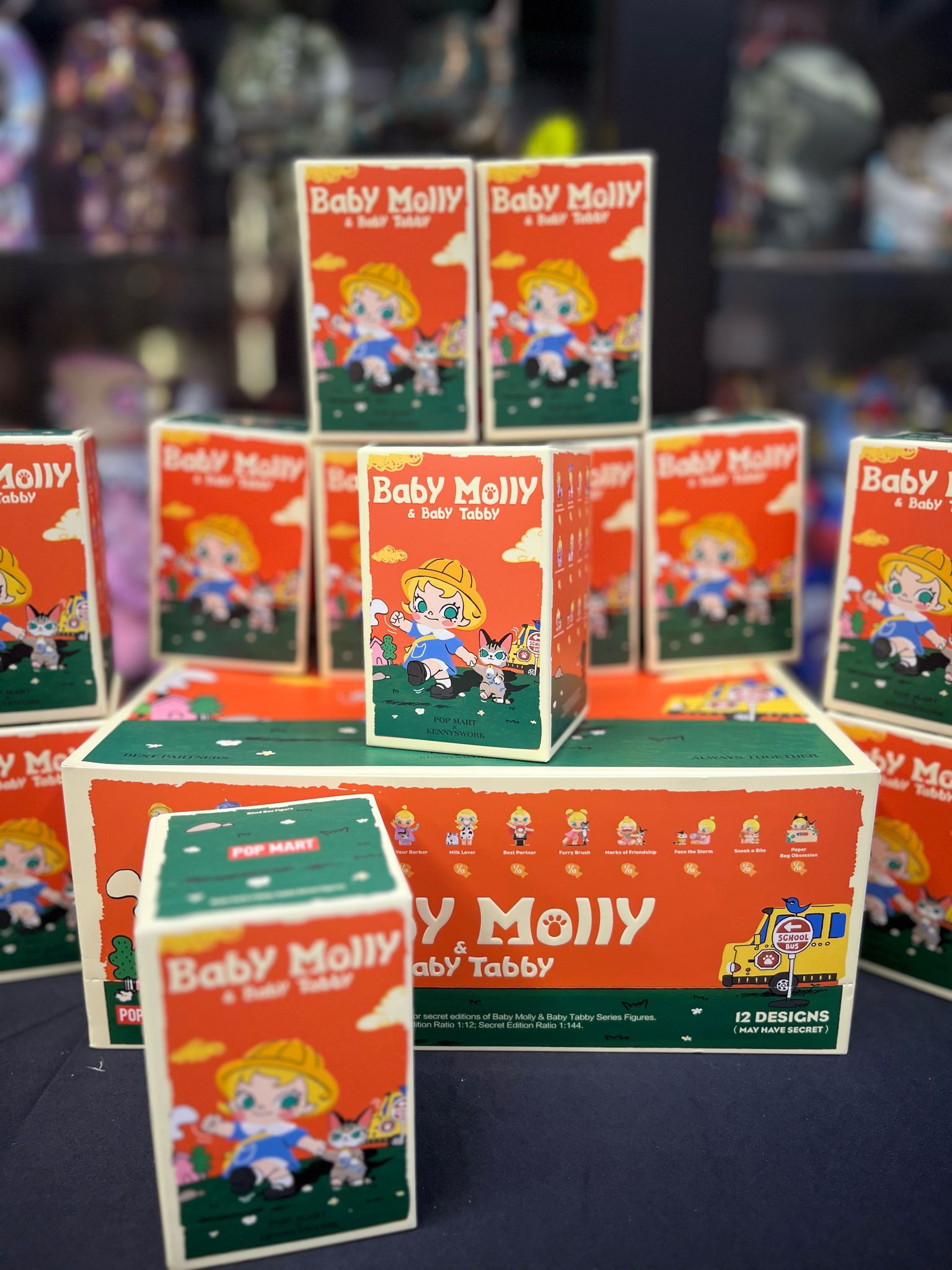 POP MART Baby Molly & Baby Tabby Series Figures