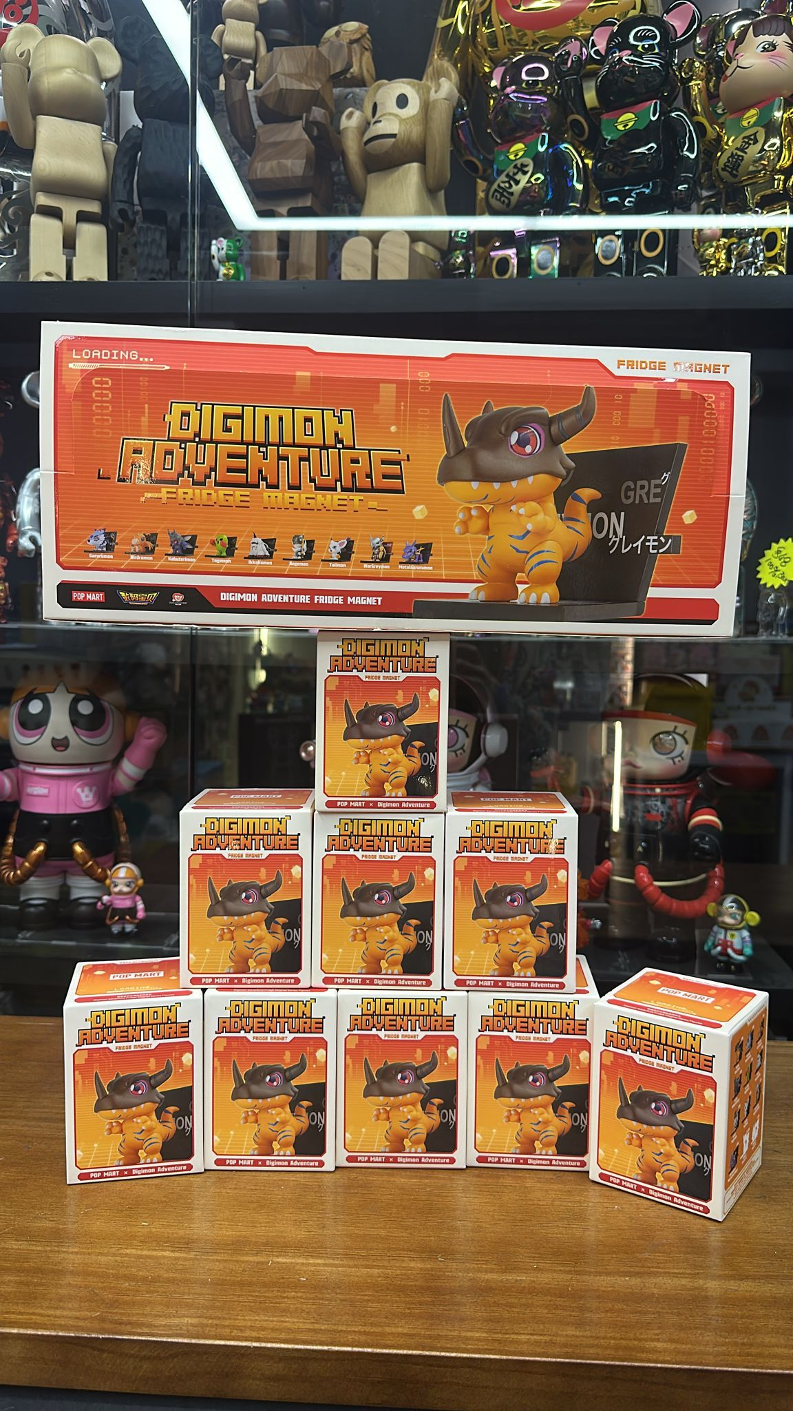 POP MART 數碼寶貝冰箱貼系列手辦 Digimon Adventure Fridge Magnet Series Figures