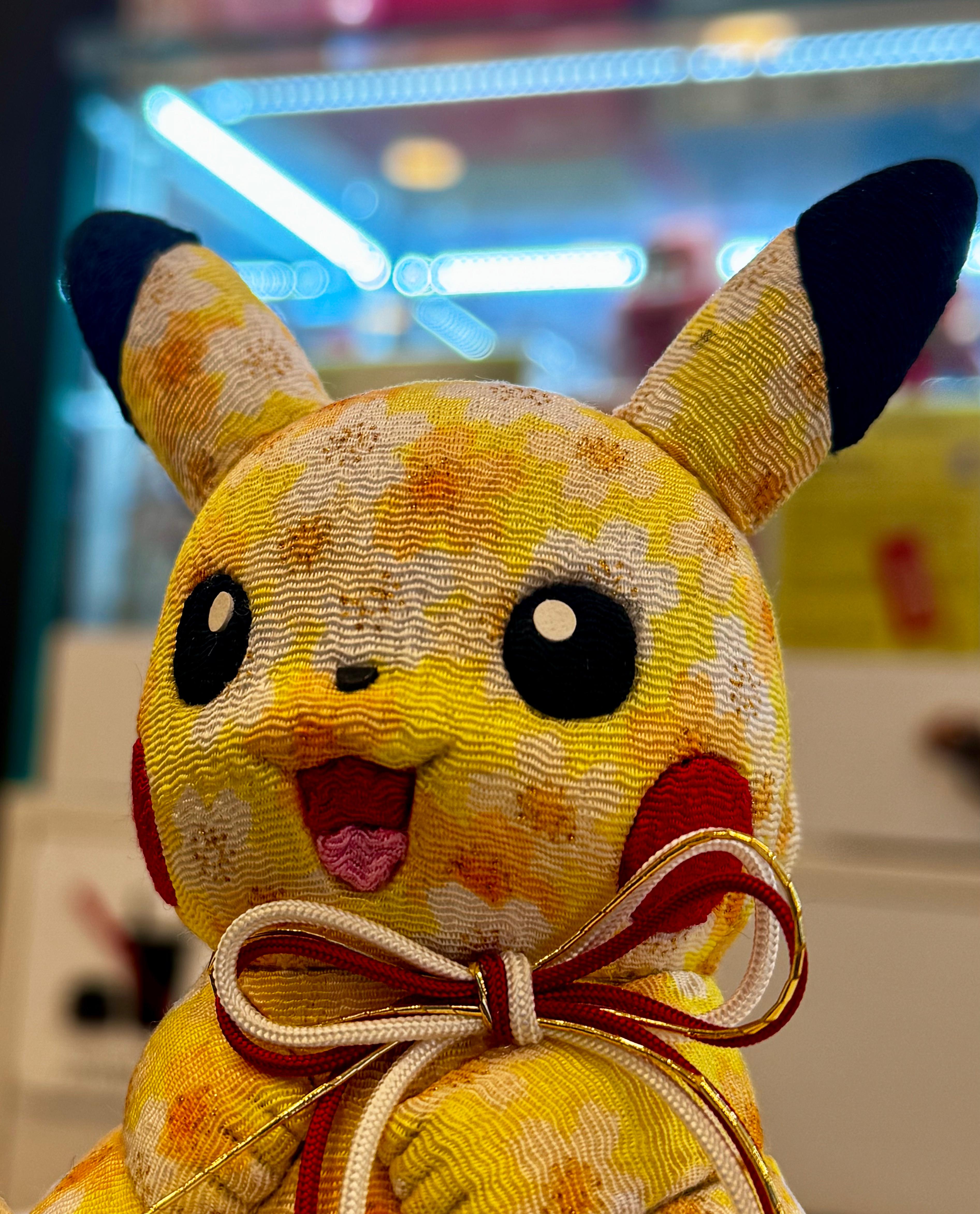 江戸木目込人形 ピカチュウ(比卡超)