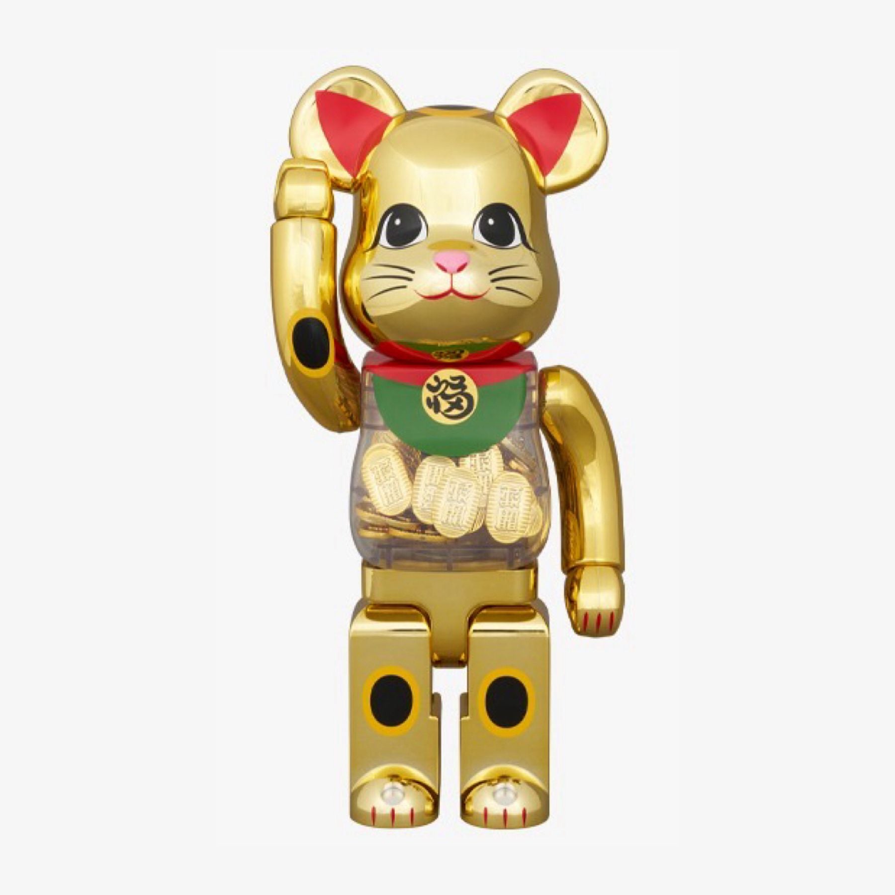 BE@RBRICK 招き猫 小判 開運 弍 金メッキ