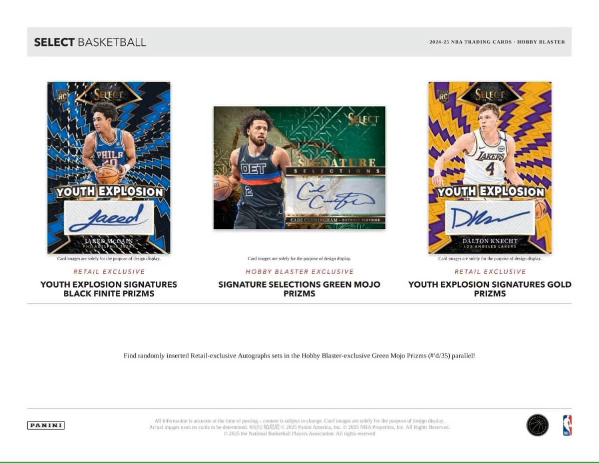 2024/25 Panini Select Basketball NBA BLASTER Box