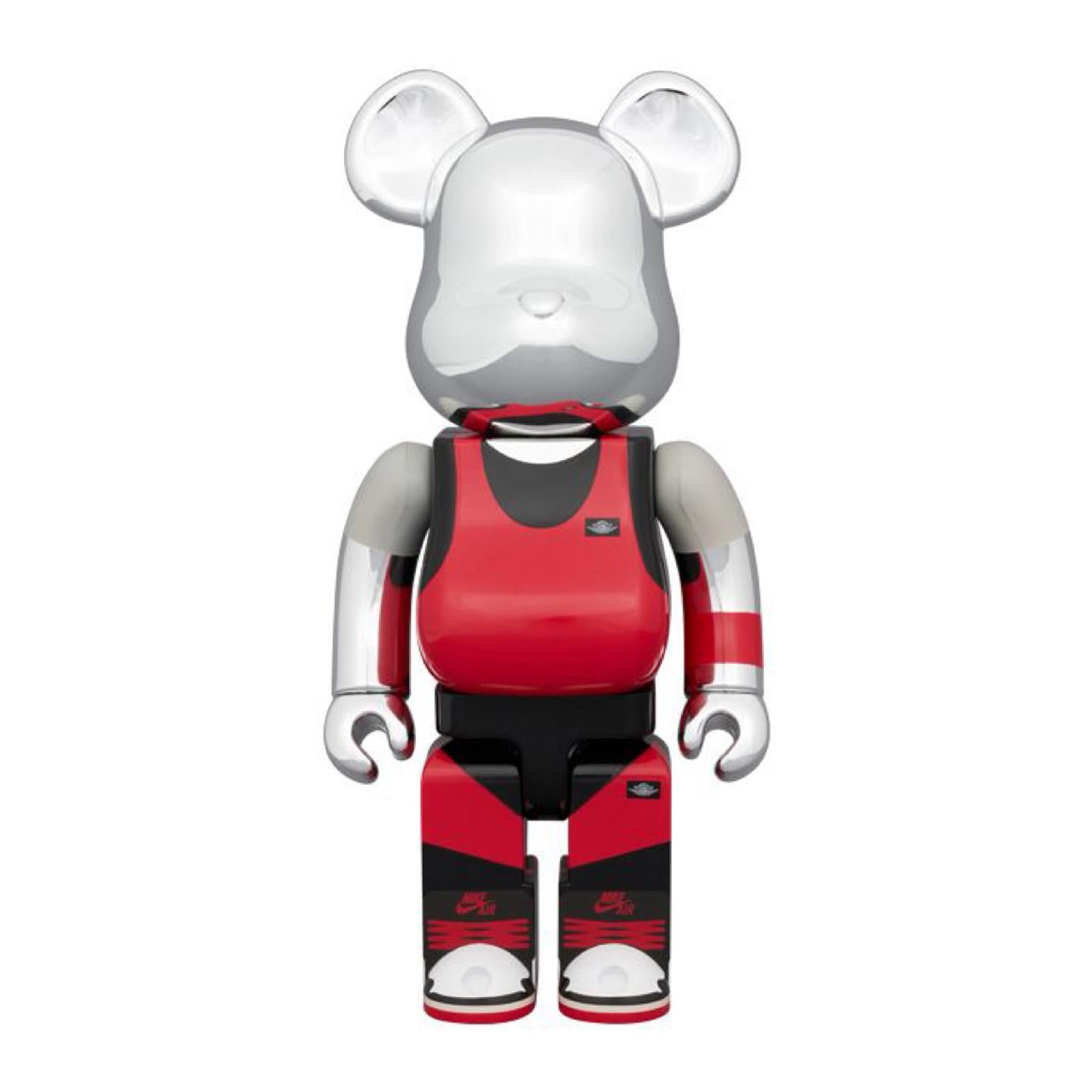 400% BE@RBRICK Michael Jordan 1985 AIR JORDAN "PLAYGROUND" (SILVER)