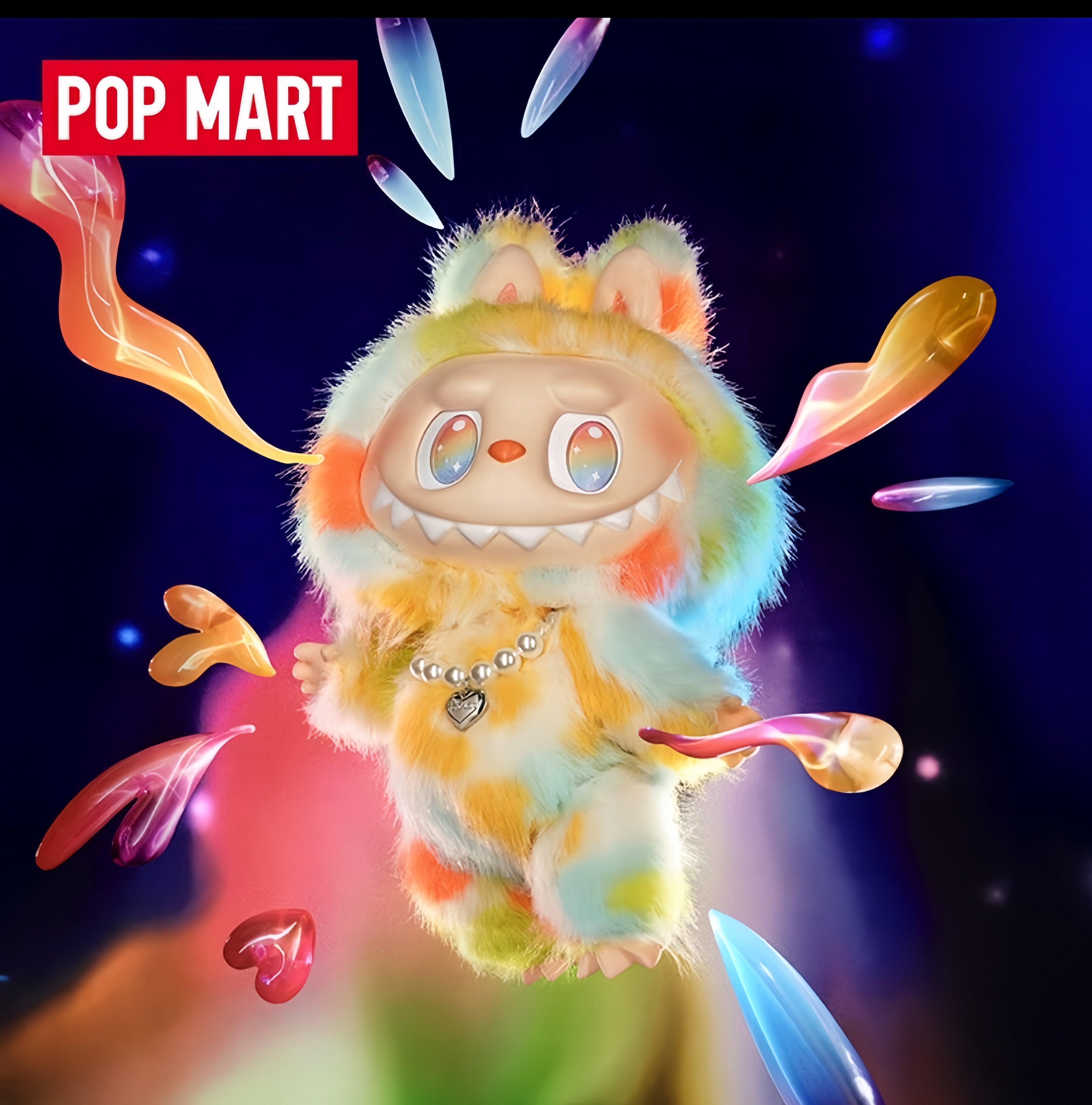 POP MART THE MONSTERS前方高能系列-ROCK THE UNIVERSE搪膠毛絨公仔(37cm)