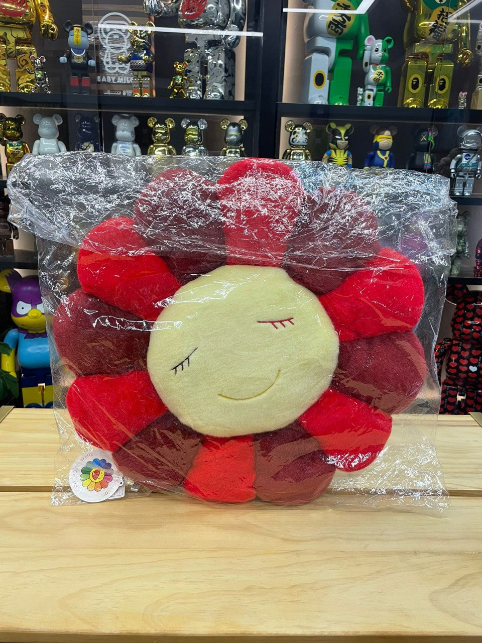 60cm Flower Cushion (Rose red)