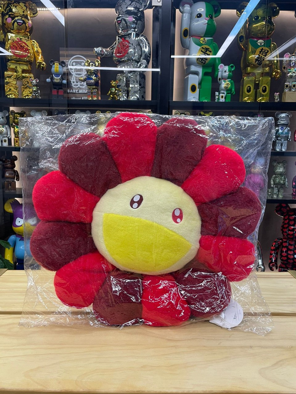 60cm Flower Cushion (Rose red)