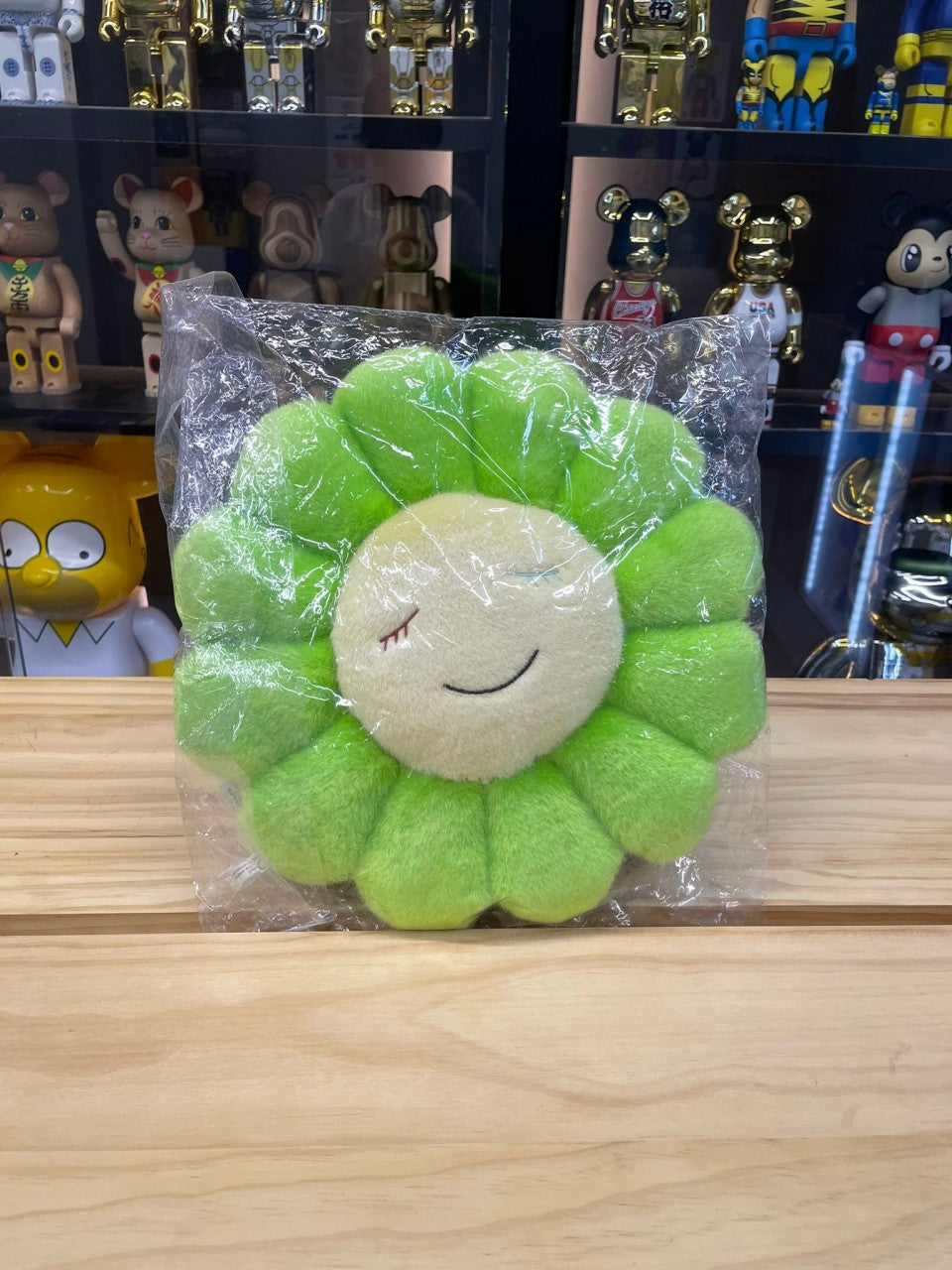 Coussin fleuri 30 cm (vert pur)