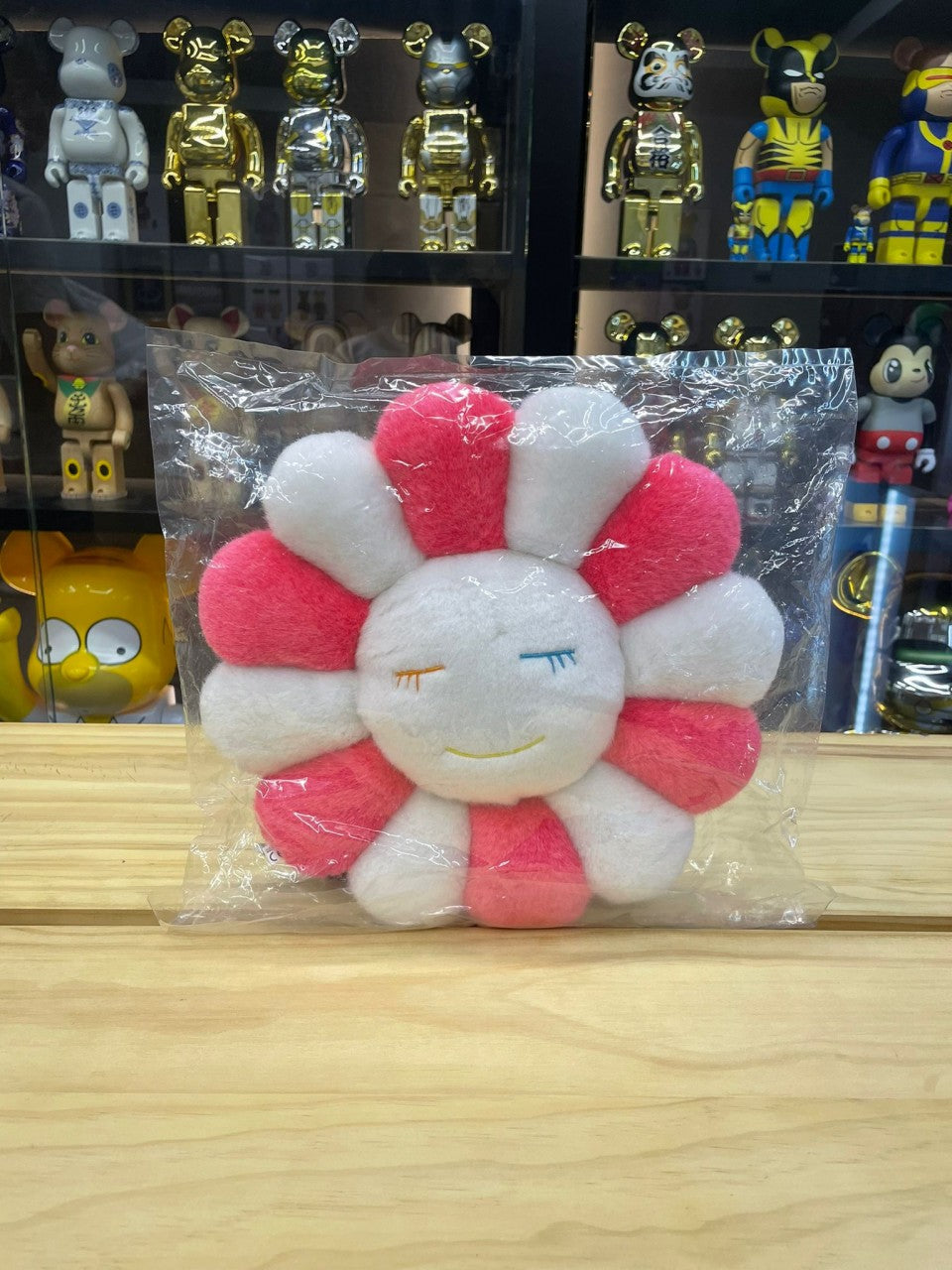 30cm Flower Cushion (Pink White & White)