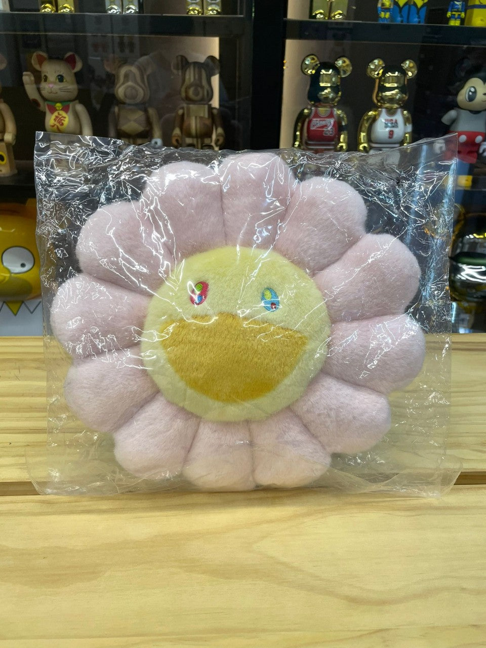Coussin fleuri 30 cm (rose clair)