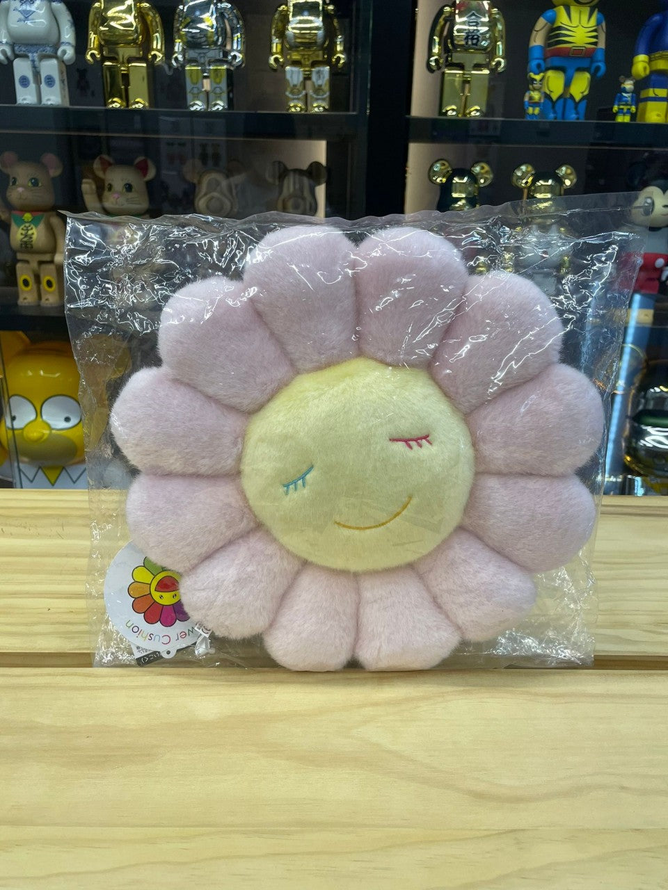 Coussin fleuri 30 cm (rose clair)