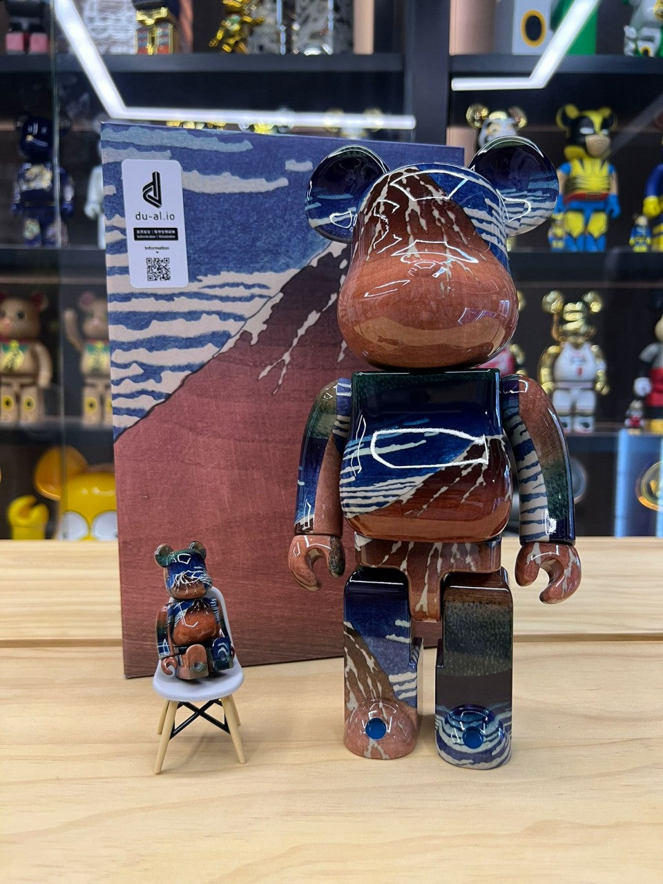 100%+400% 葛飾北斎 「冨嶽三十六景 凱風快晴」