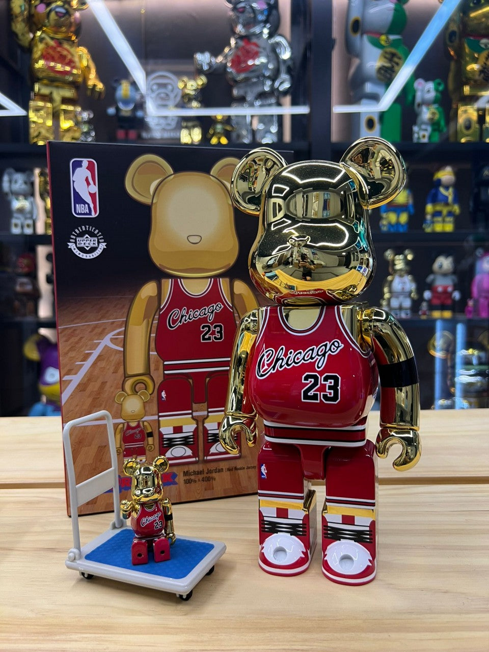 100 % et 400 % Be@rbrick Michael Jordan MAILLOT ROOKIE 1985
