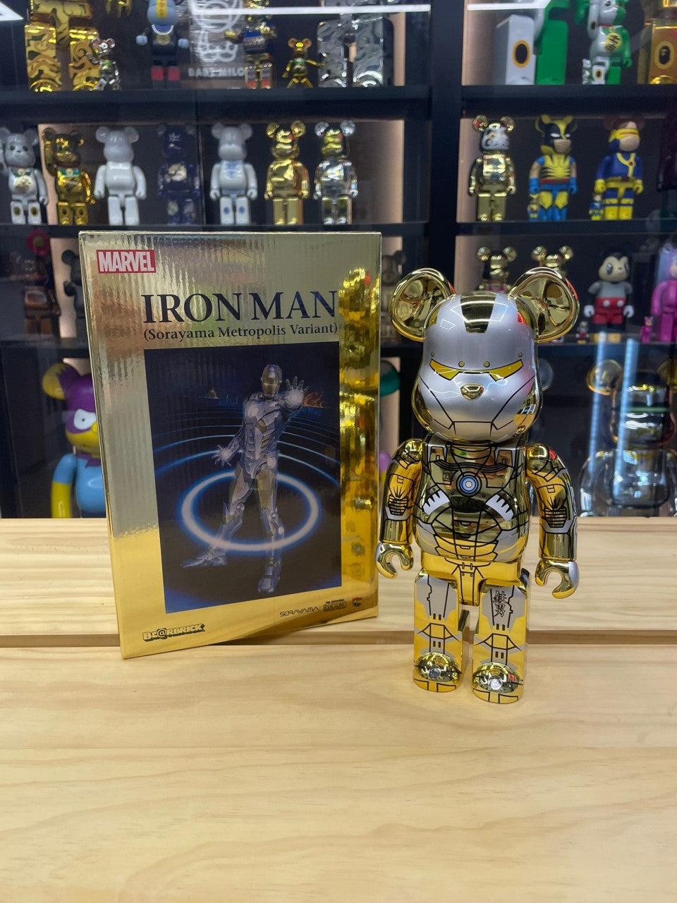 販売時間BE@RBRICK SORAYAMA IRONMAN 100% 400% ソラヤマ ベアブリック 新品未開封 フィギュア アイアンマン 空山 キューブリック、ベアブリック