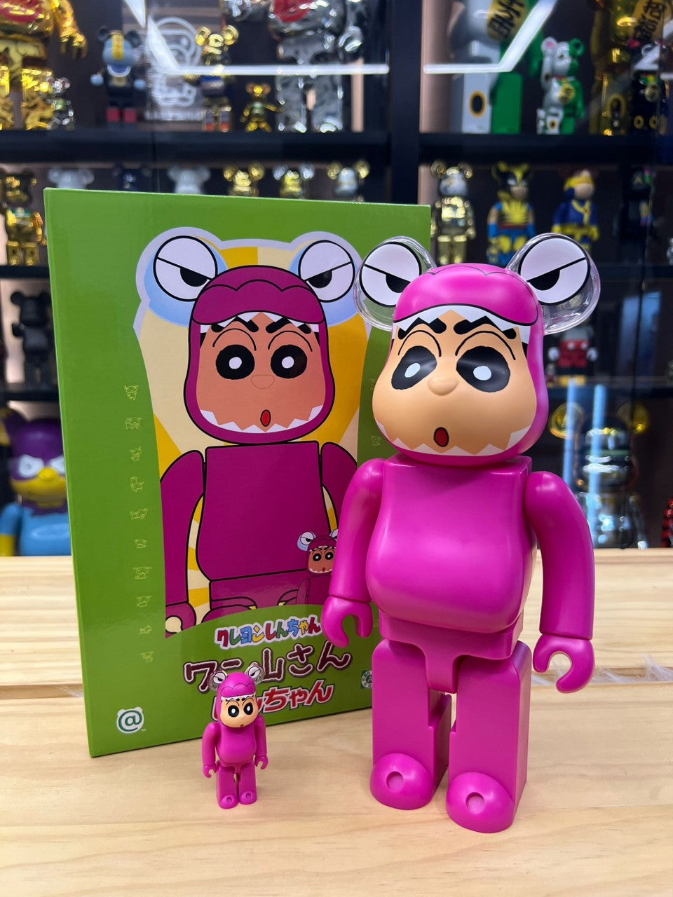 100% & 400% ワニ山さん 蠟筆小新 鱷魚先生