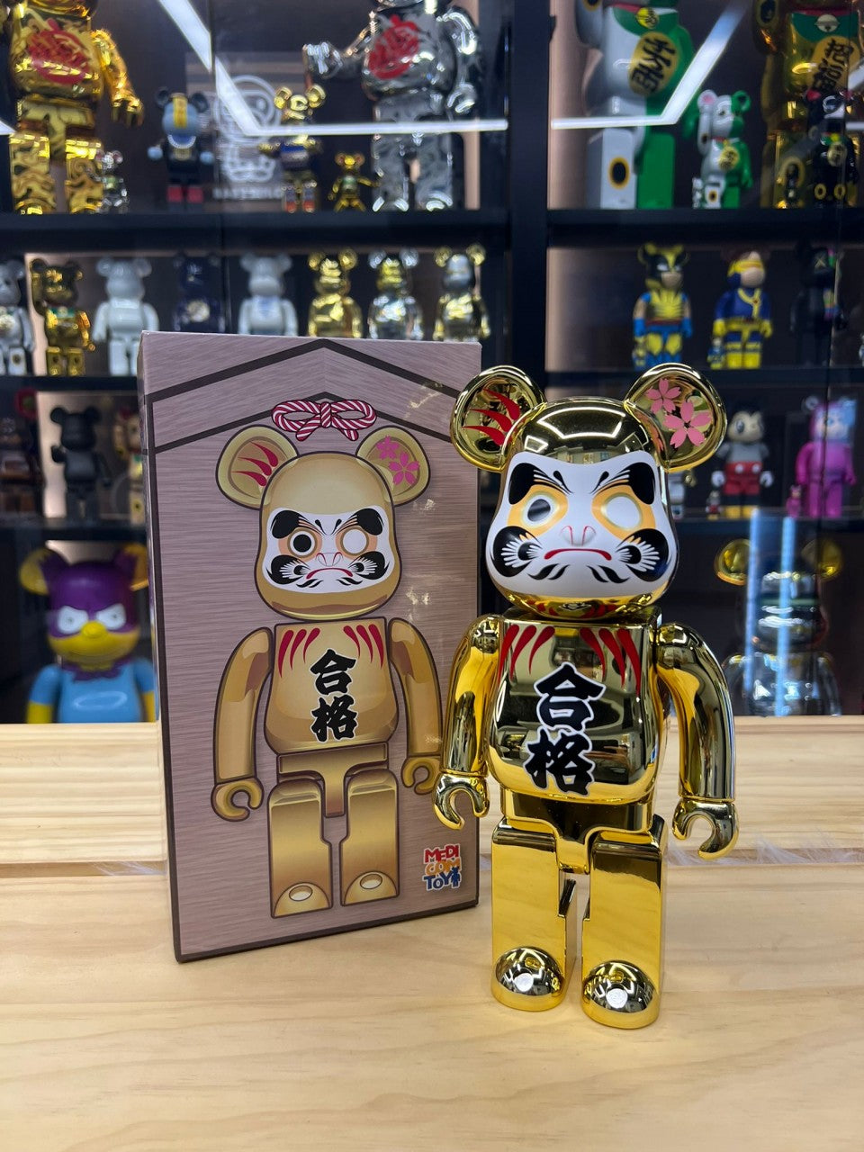 400% 達磨 合格 金メッキ 鍍金(Daruma Gold Chrome Pass)
