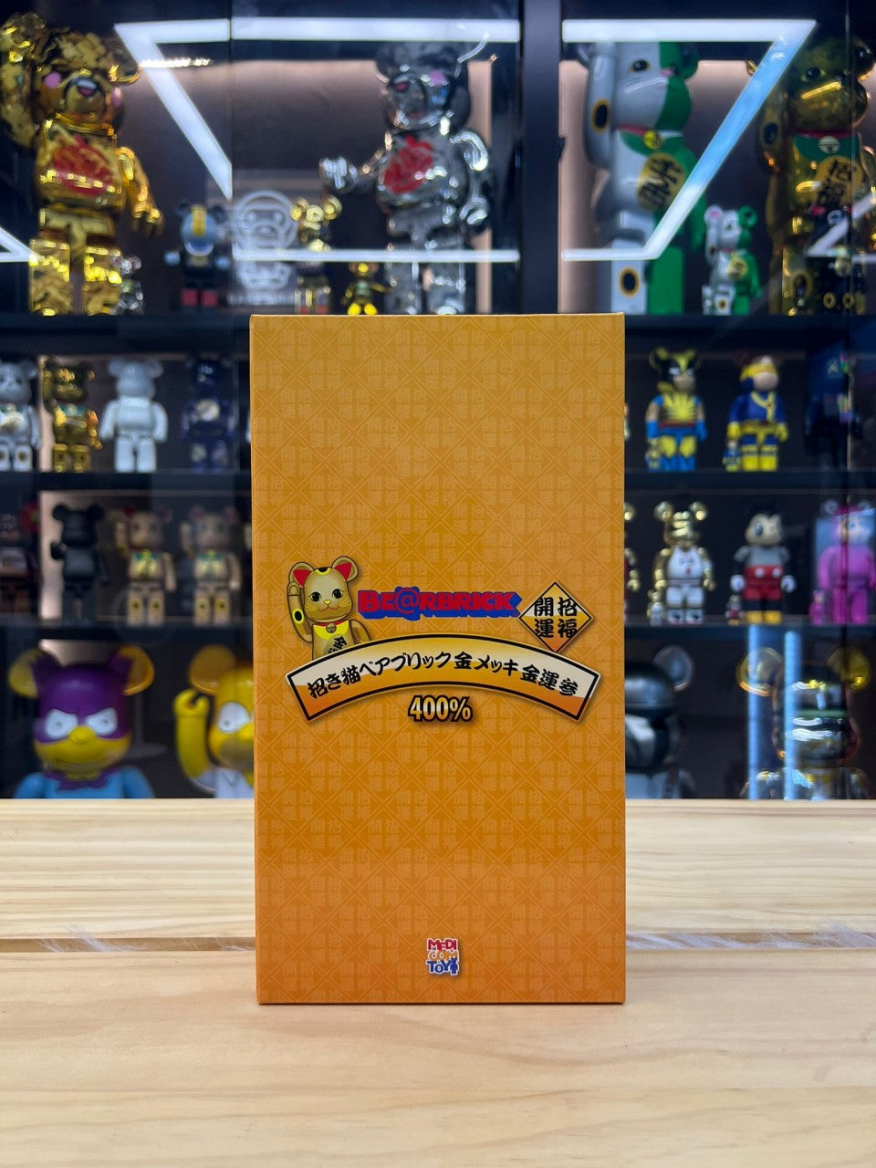 400% Be@rbrick 招き猫 金運 金メッキ 参