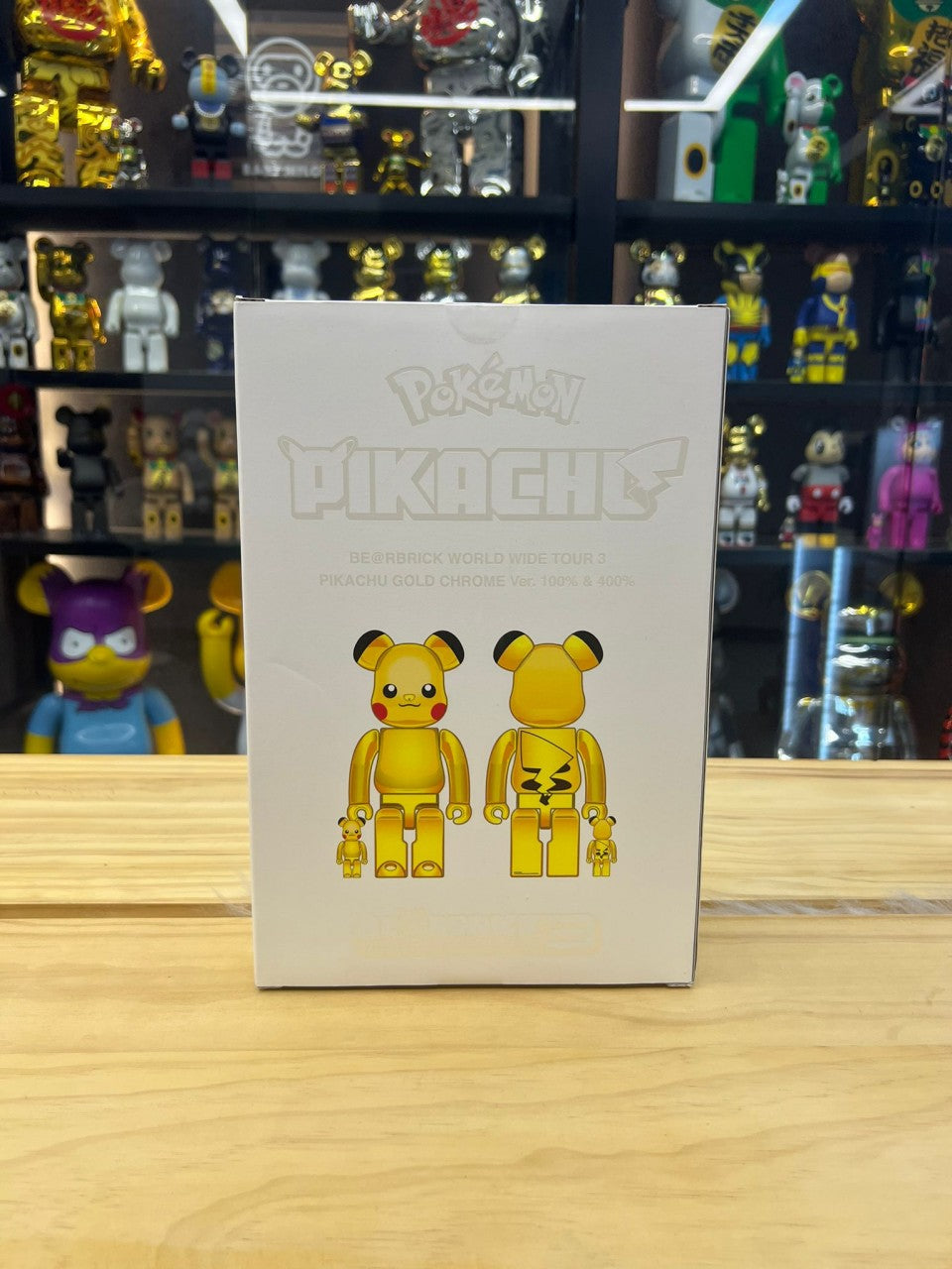 100% & 400% Pikachu ピカチュウ GOLD CHROME Ver. 比卡超