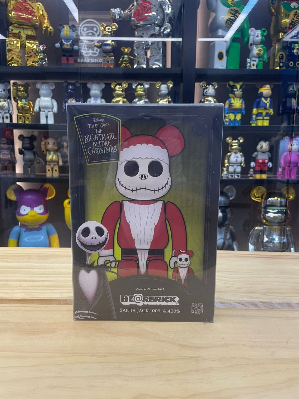 100% & 400% Disney Tim burton's the nightmare before christmas Santa Jack (聖誕Jack)