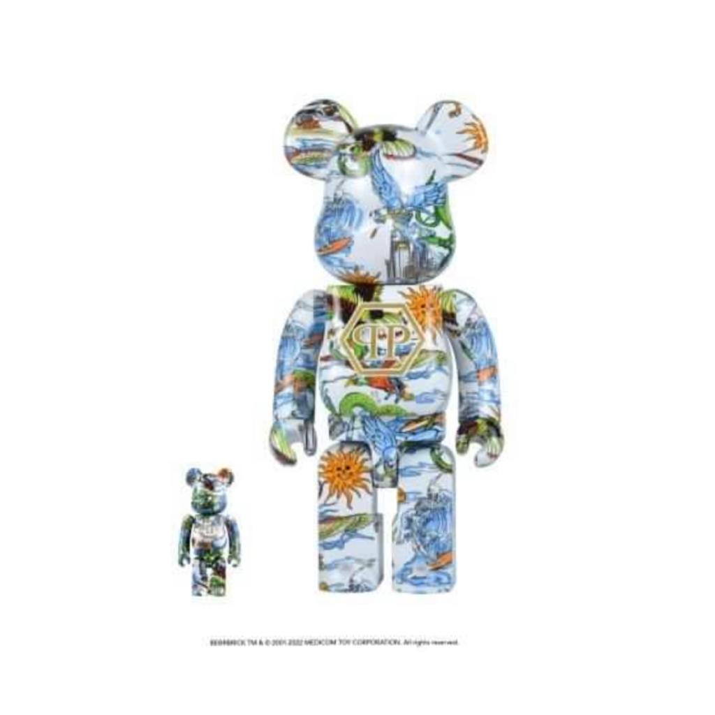 100% & 400% Philipp Plein x Be@rbrick (qp)
