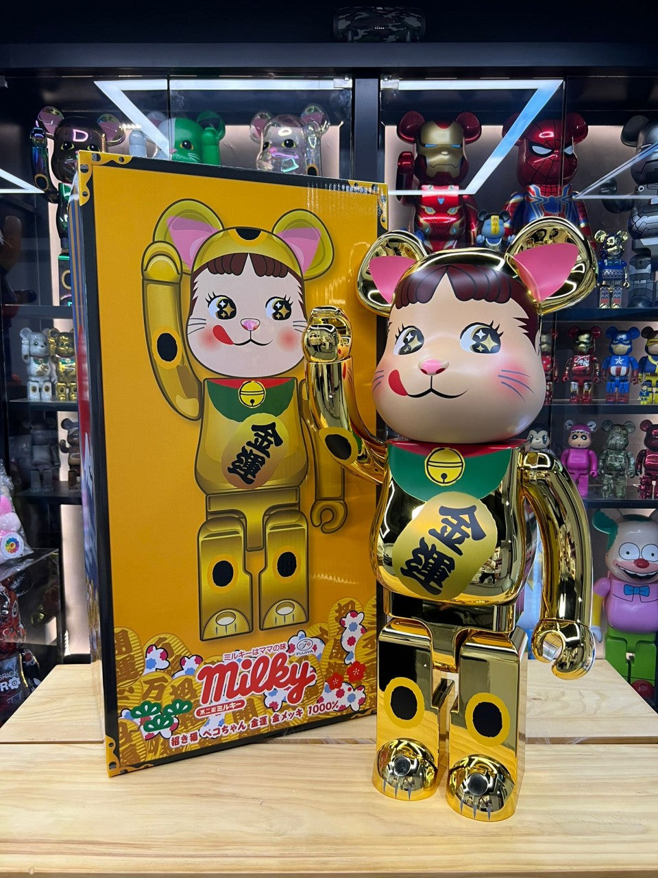 お買い得低価BE@RBRICK 招き猫 ペコちゃん 金運 金メッキ 100%&400% その他