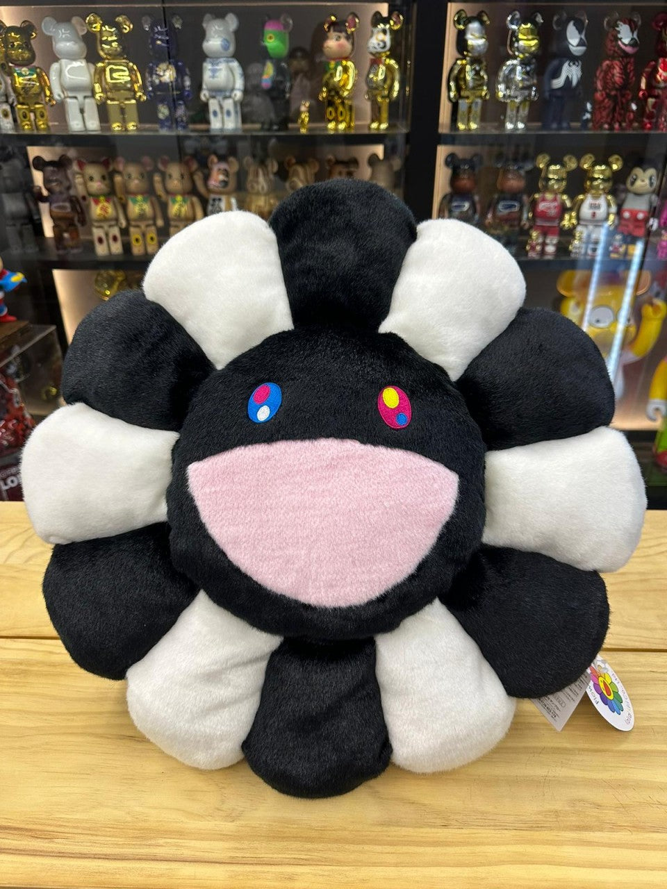 60cm Flower Cushion (Black & White) By 村上隆 Takashi Murakami