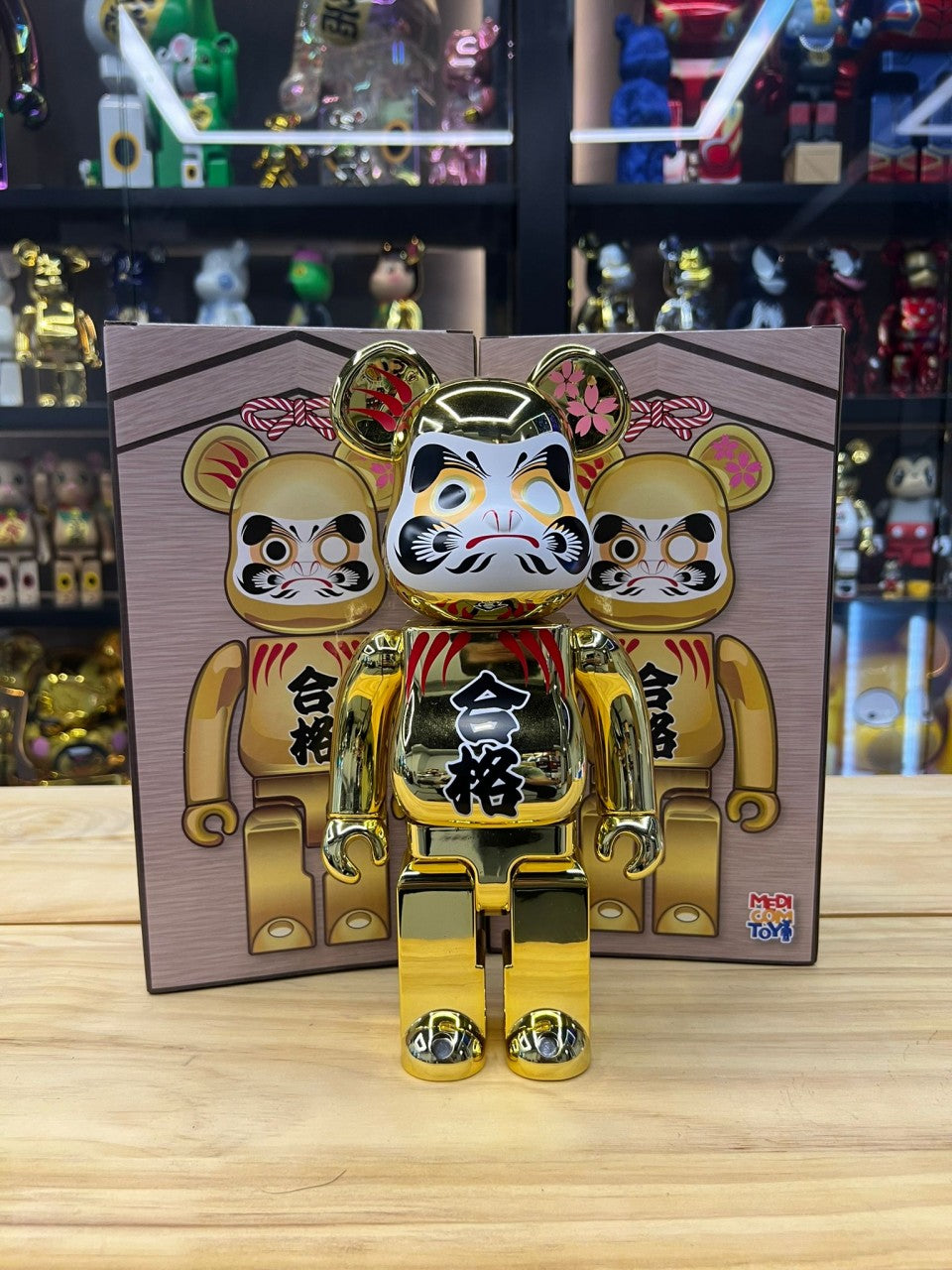 400% 達磨 合格 金メッキ 鍍金(Daruma Gold Chrome Pass)