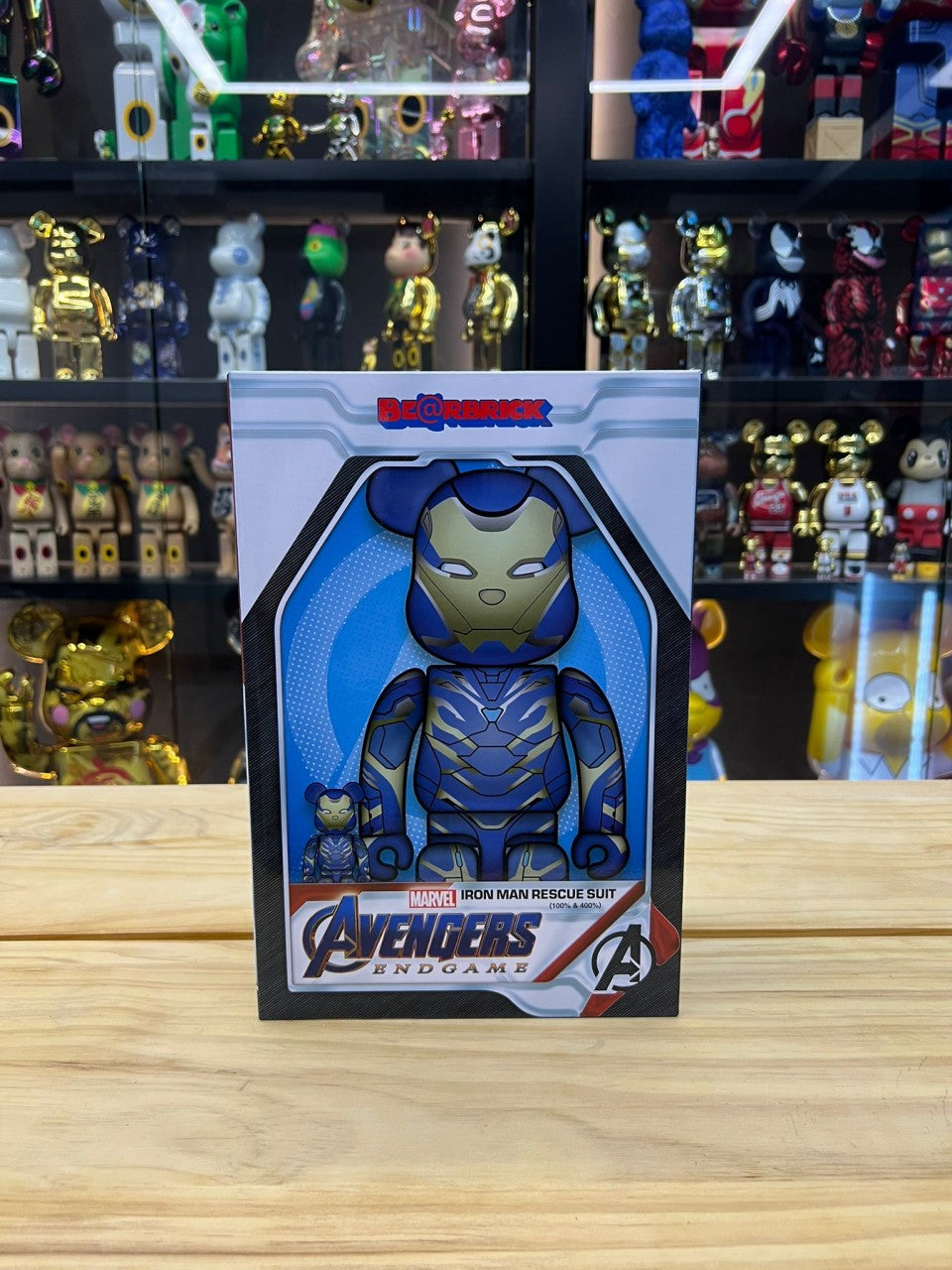 100% & 400% Be@rbrick Ironman Rescue Suit 『Avengers: Endgame』