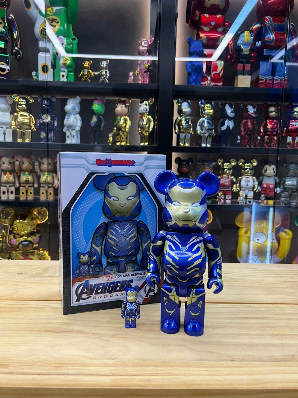 100% & 400% Be@rbrick Ironman Rescue Suit 『Avengers: Endgame』