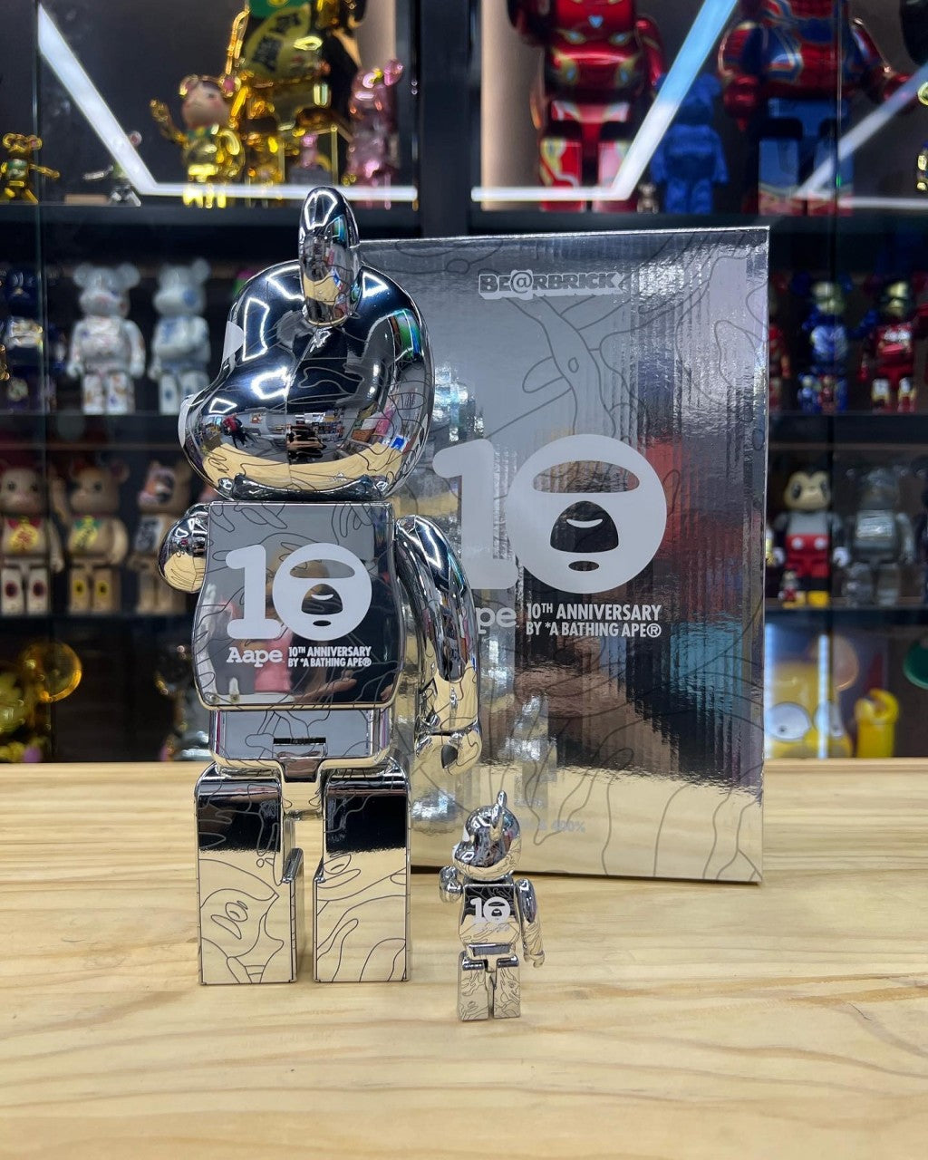 100% & 400% Be@rbrick AAPE BY A Bathing APE(R) 10th Anniversary