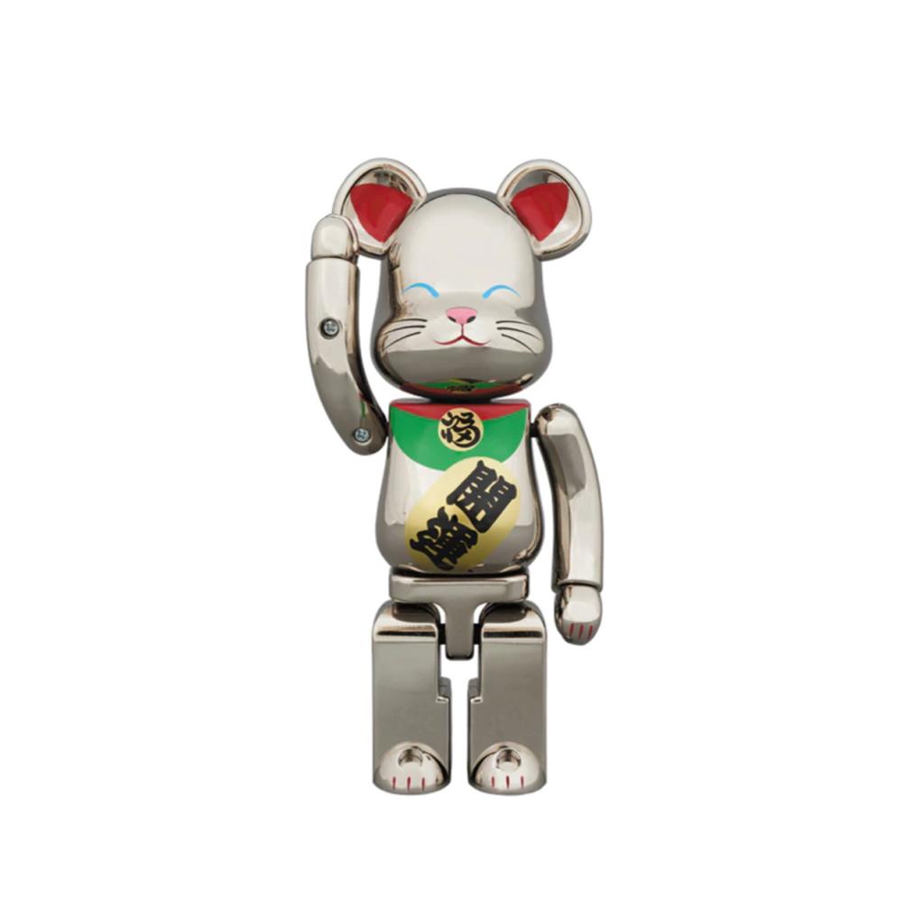 200% 超合金 Be@rbrick 招き猫 銀メッキ弐