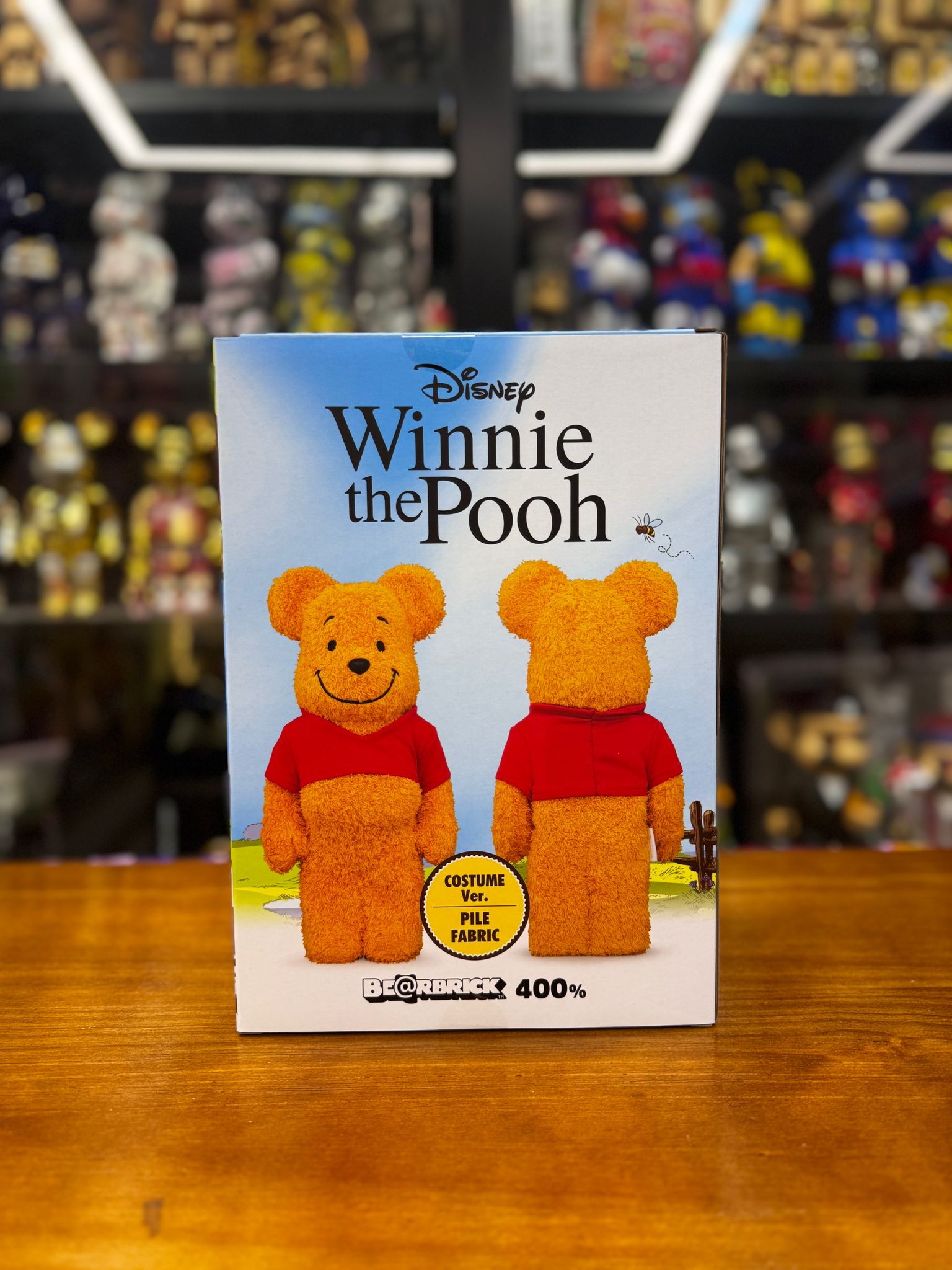 400% BE@RBRICK Winnie the Pooh COSTUME Ver.(PILE FABRIC)