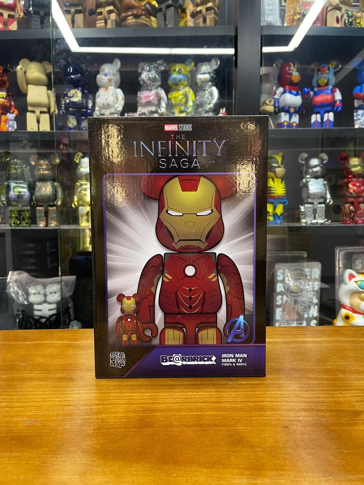 100% & 400% BE@RBRICK IRON MAN MARK IV