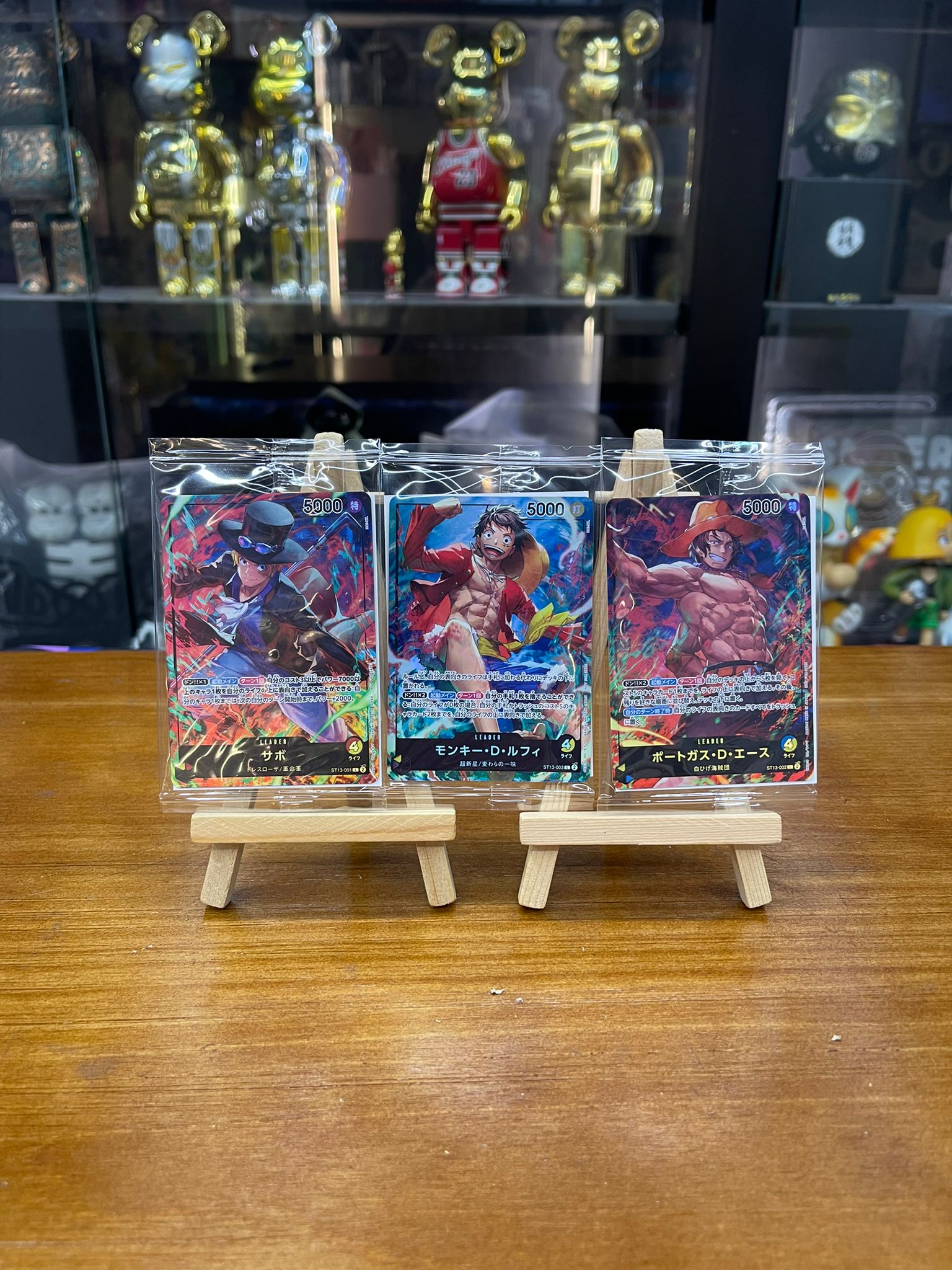 One Piece Card 日本7-11 限定海賊王三兄弟特別卡(1套3張)薩波,路飛,艾斯